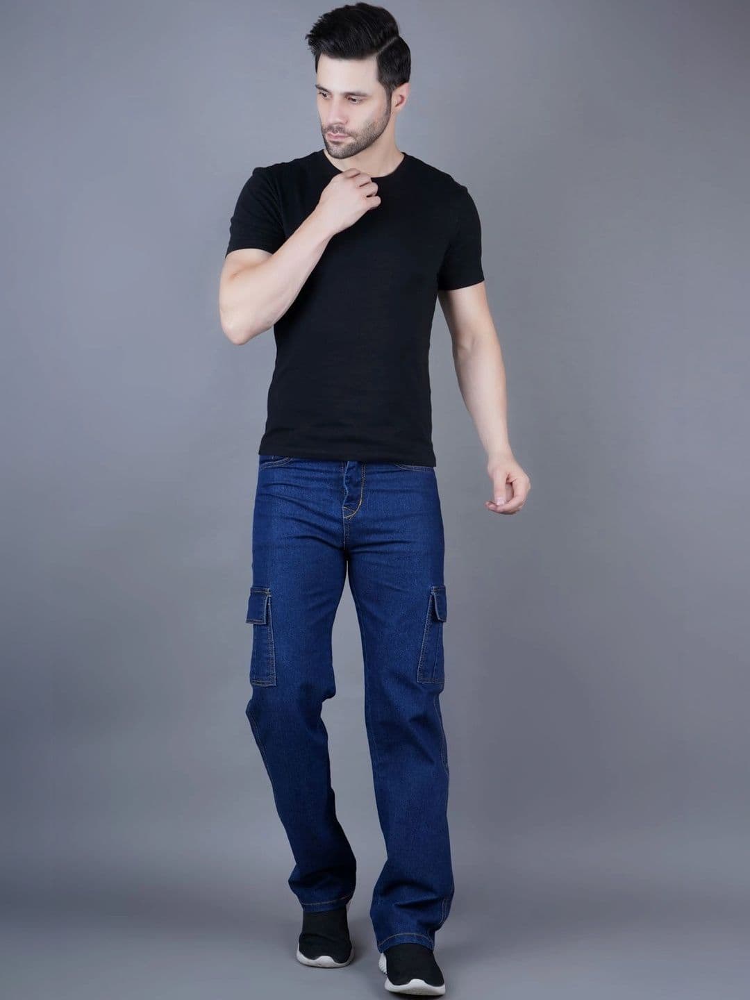 Metronaut Men Classic Regular Fit Mid-Rise Stretchable Jeans thumbnail 2