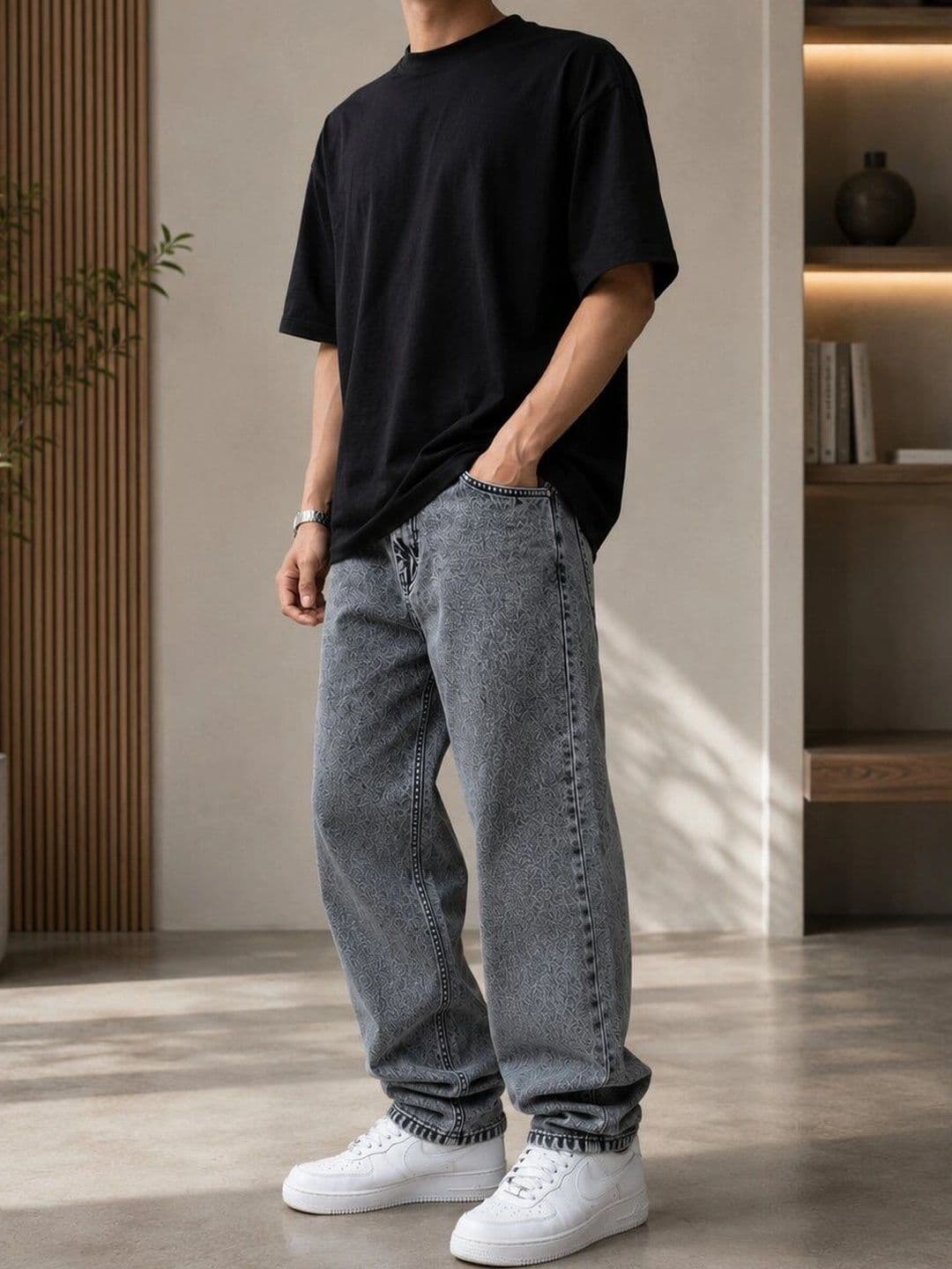 HIGH DENIM Men Straight Fit Mid-Rise Stretchable Jeans thumbnail 4