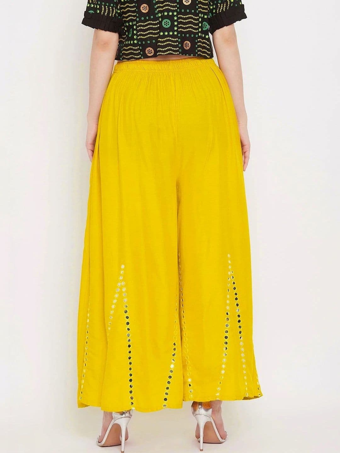 Meyara Women Embellished Knitted Ethnic Palazzos thumbnail 2