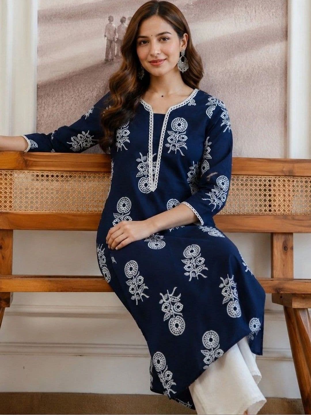 KKFAB Women Ethnic Motifs Printed Kurta - view 1