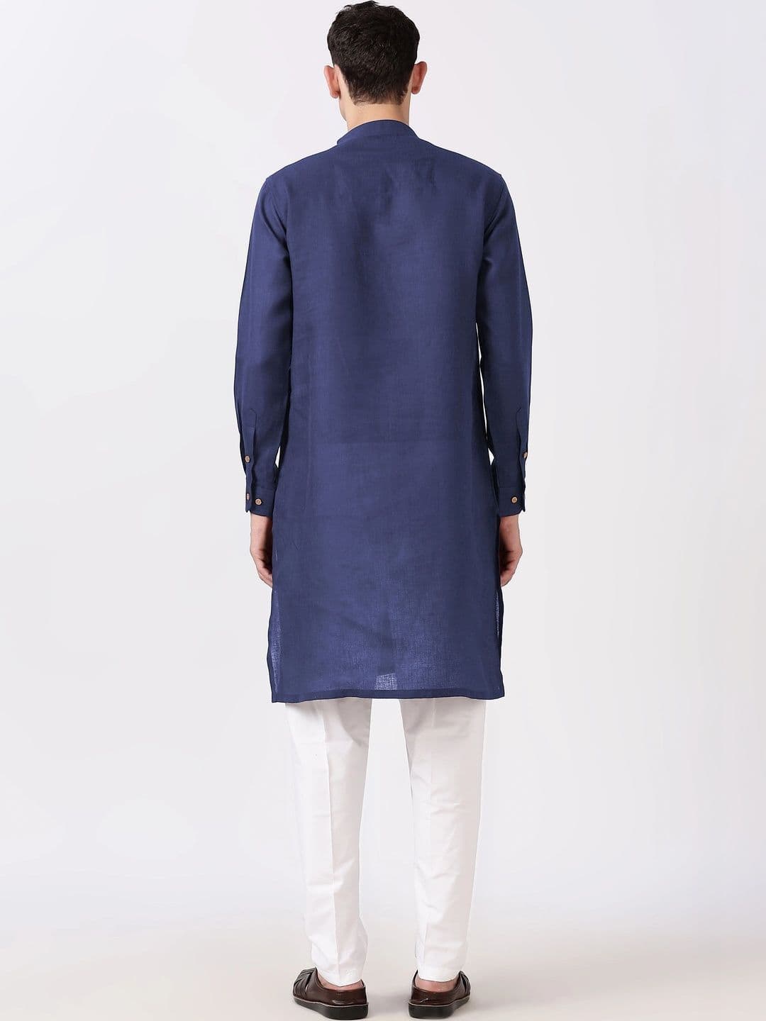 Anouk Men Cotton Linen Kurta thumbnail 2