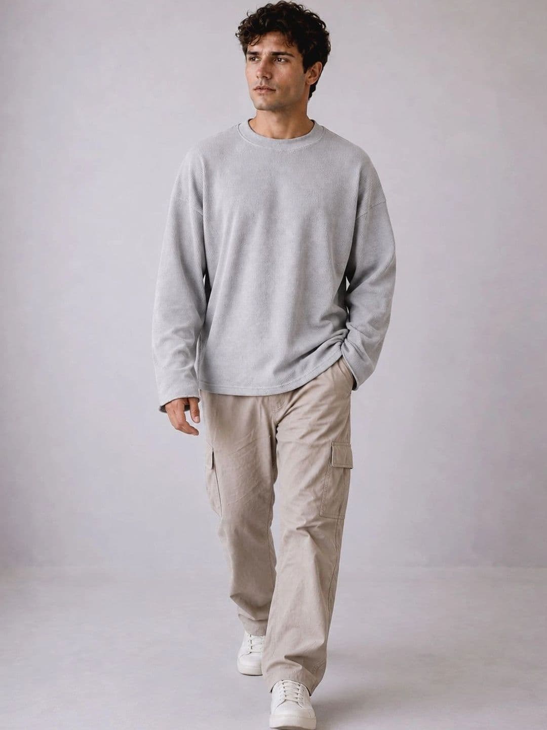 BRAHMOR Men Drop-Shoulder Sleeves Boxy T-shirt thumbnail 6