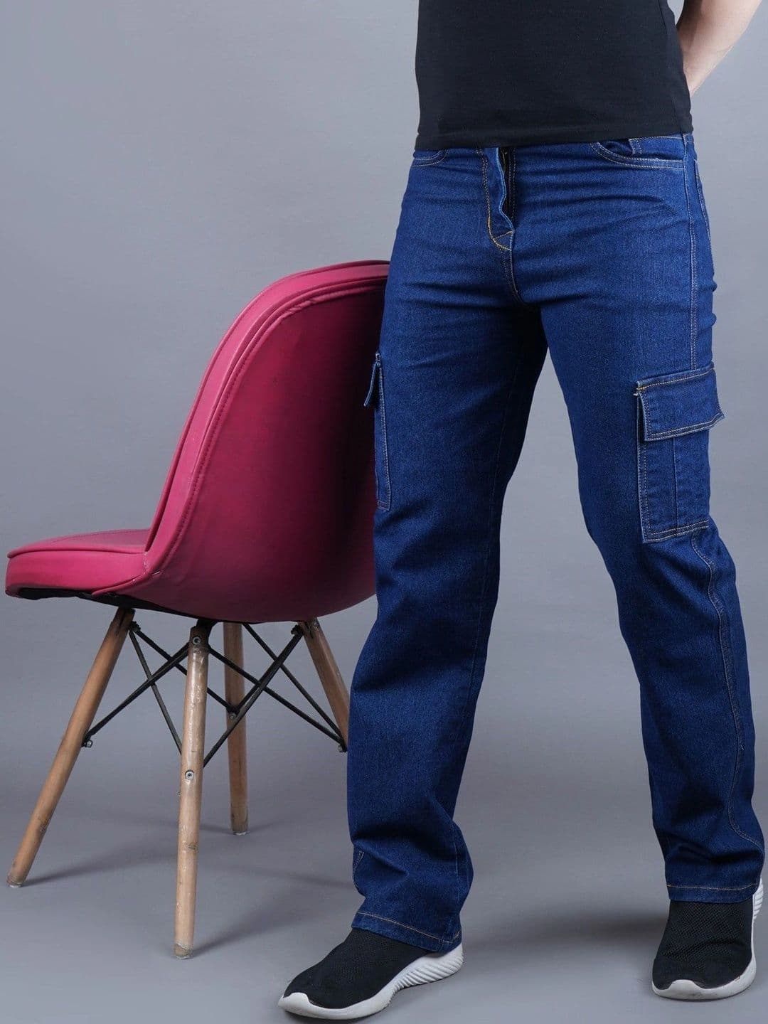 R.Code by The Roadster Life Co. Men Classic Regular Fit Mid-Rise Stretchable Jeans - view 1