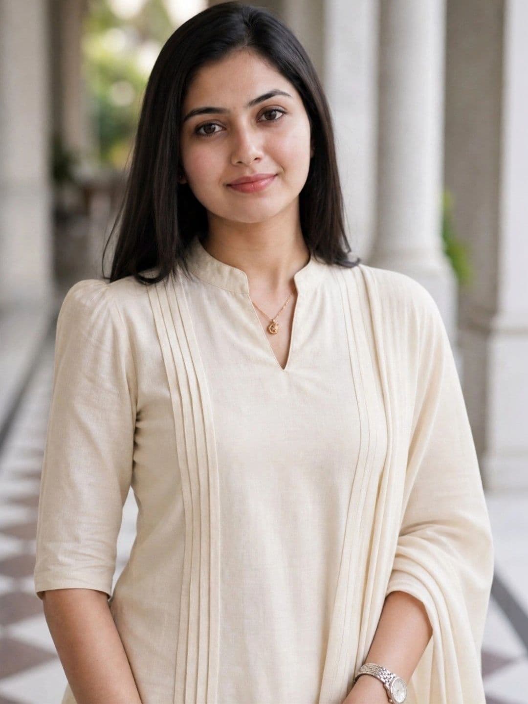 KALINI Women Regular Kurta with Trousers & With Dupatta thumbnail 4