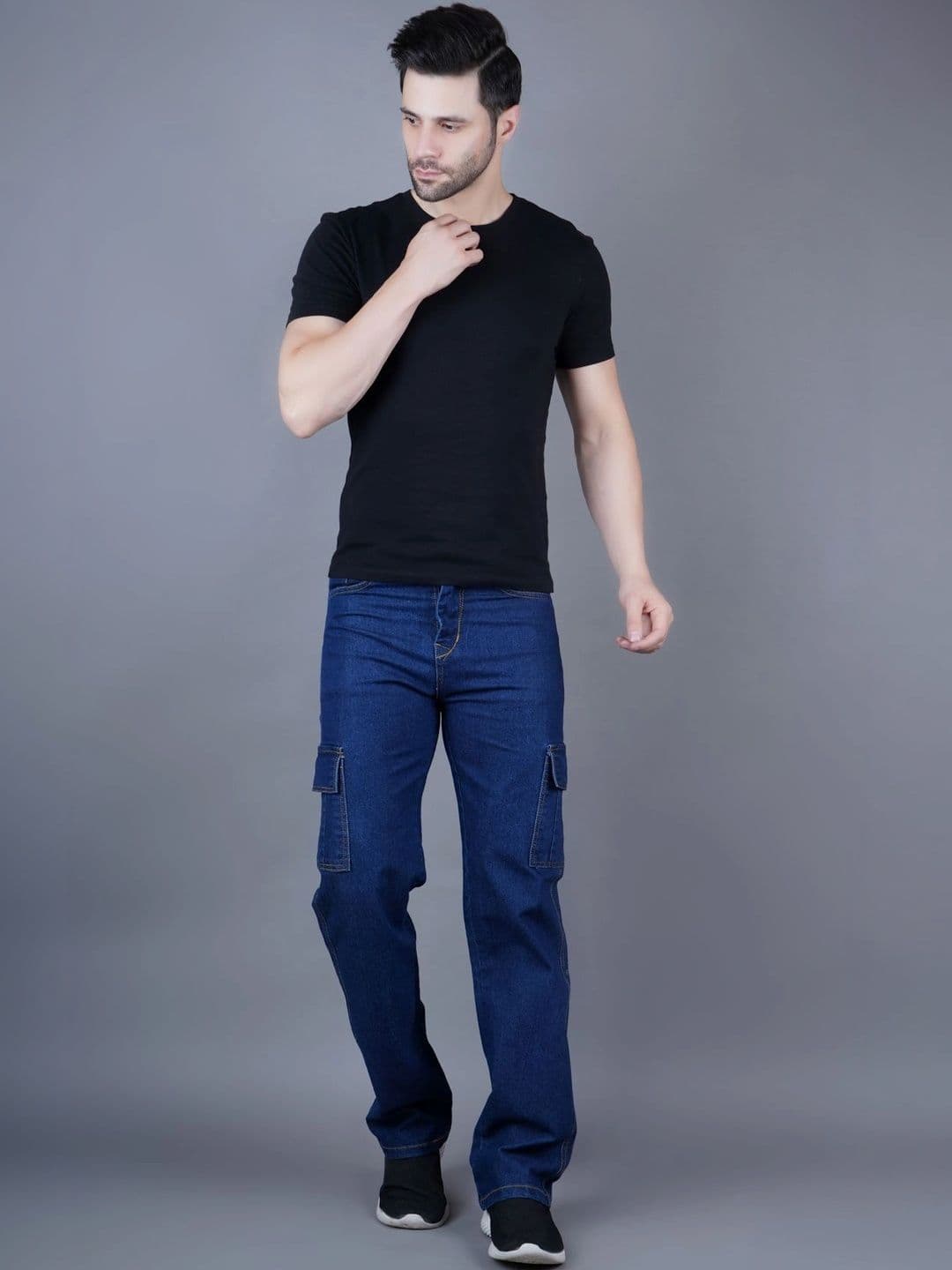Metronaut Men Classic Regular Fit Mid-Rise Stretchable Jeans thumbnail 2