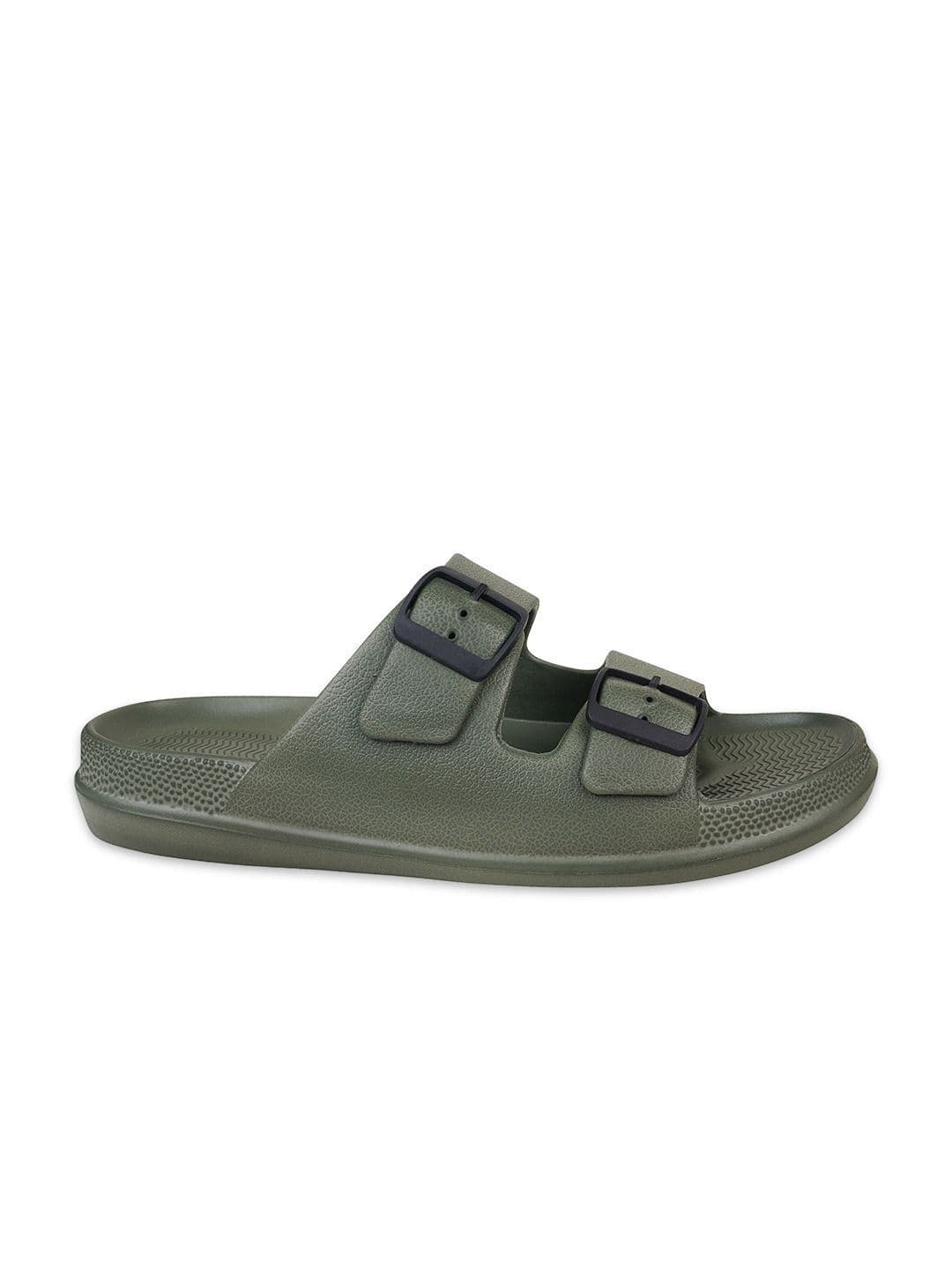 TRV Men Buckle Detailed Slip On Flip Flops thumbnail 4