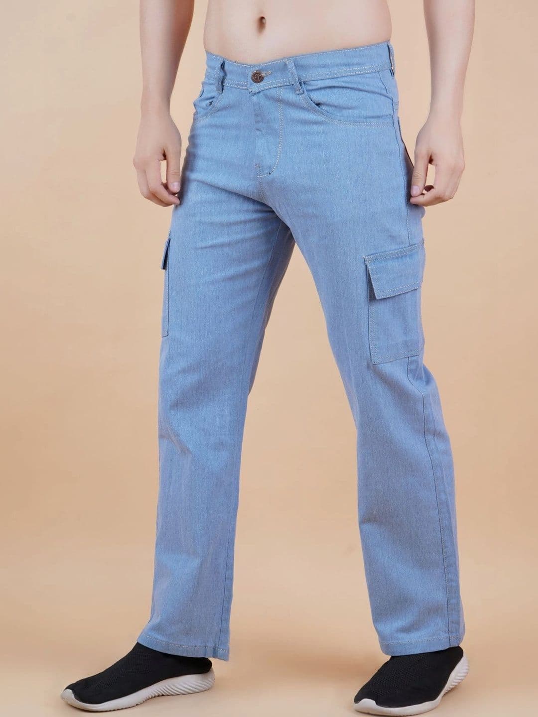 R.Code by The Roadster Life Co. Men Classic Regular Fit Mid-Rise Stretchable Jeans - view 1