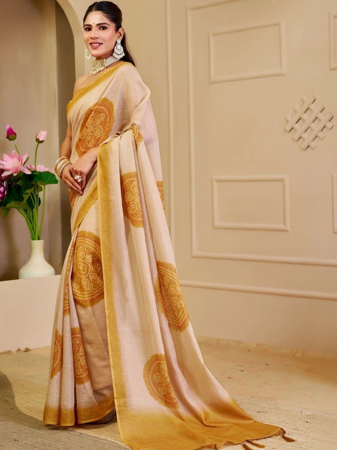 Mitera Tissue Designer Saree thumbnail 2