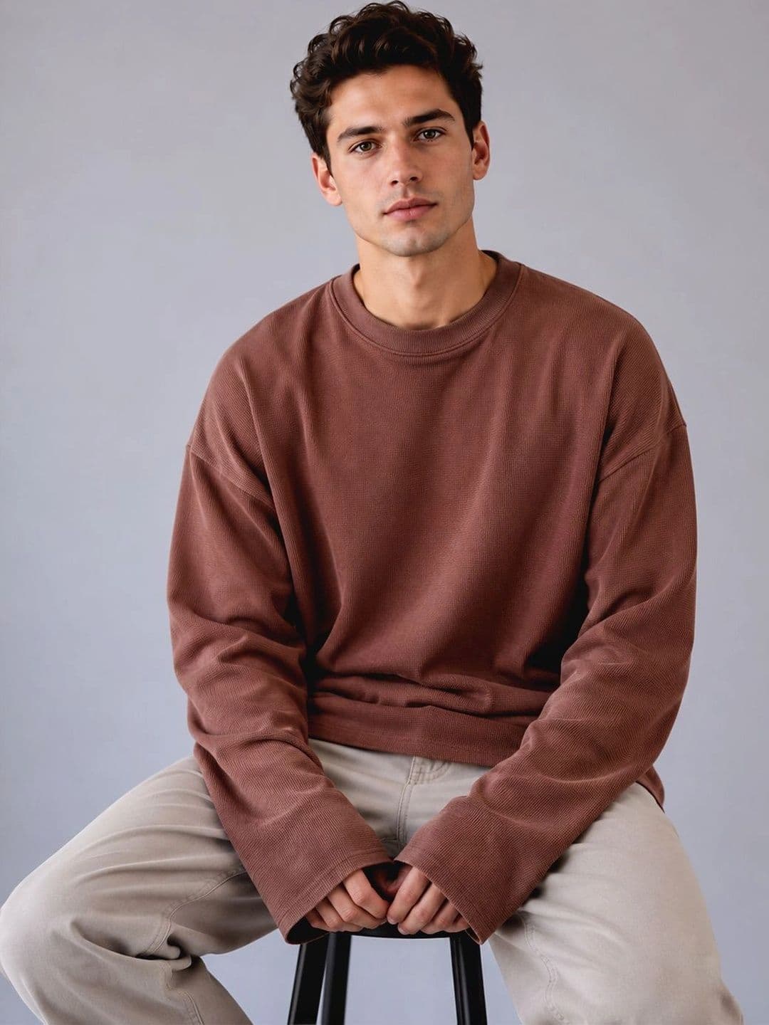 BRAHMOR Men Drop-Shoulder Sleeves Boxy T-shirt thumbnail 6