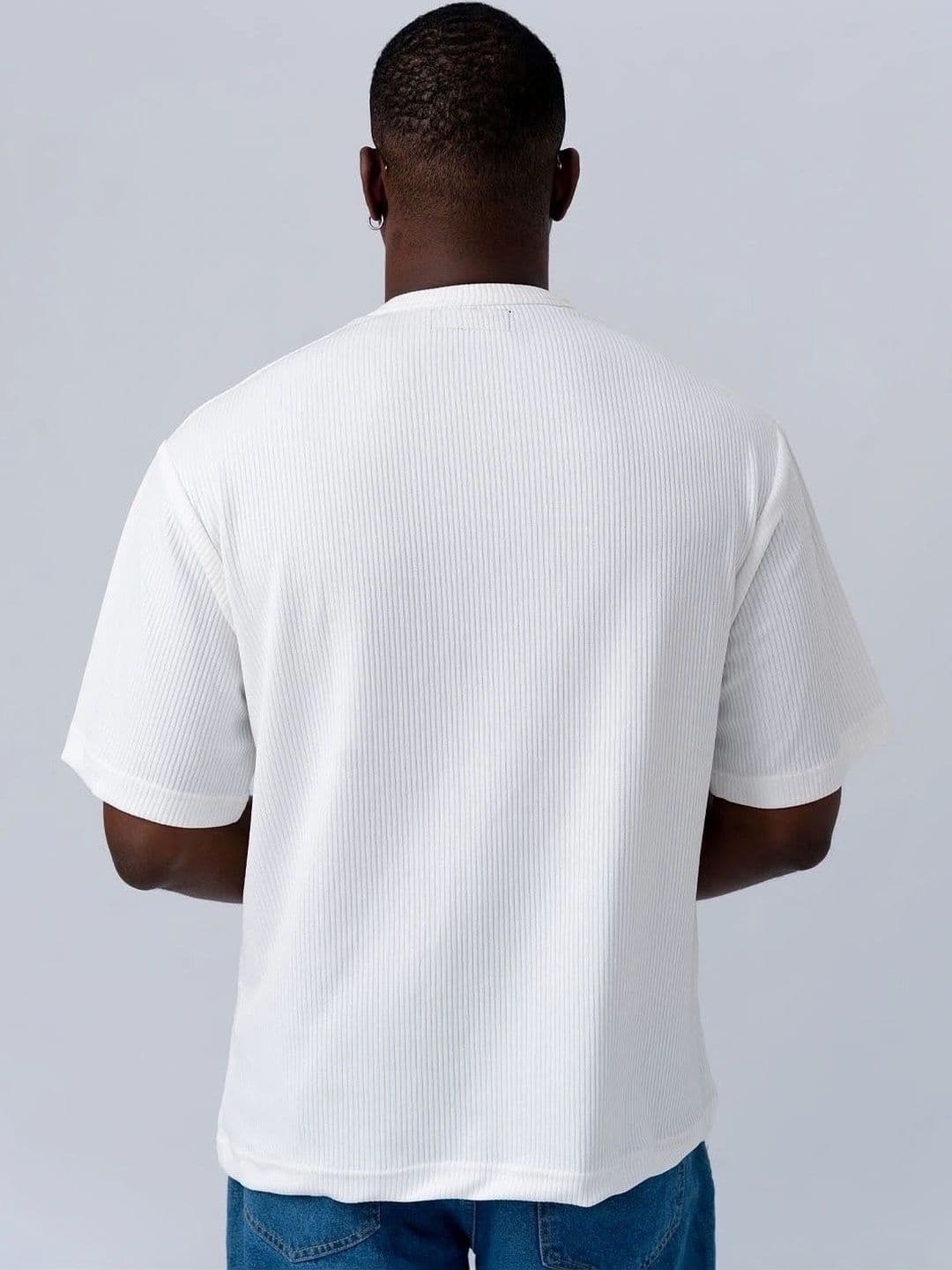 MADMOJO Men Solid Oversized fit T-shirt thumbnail 3