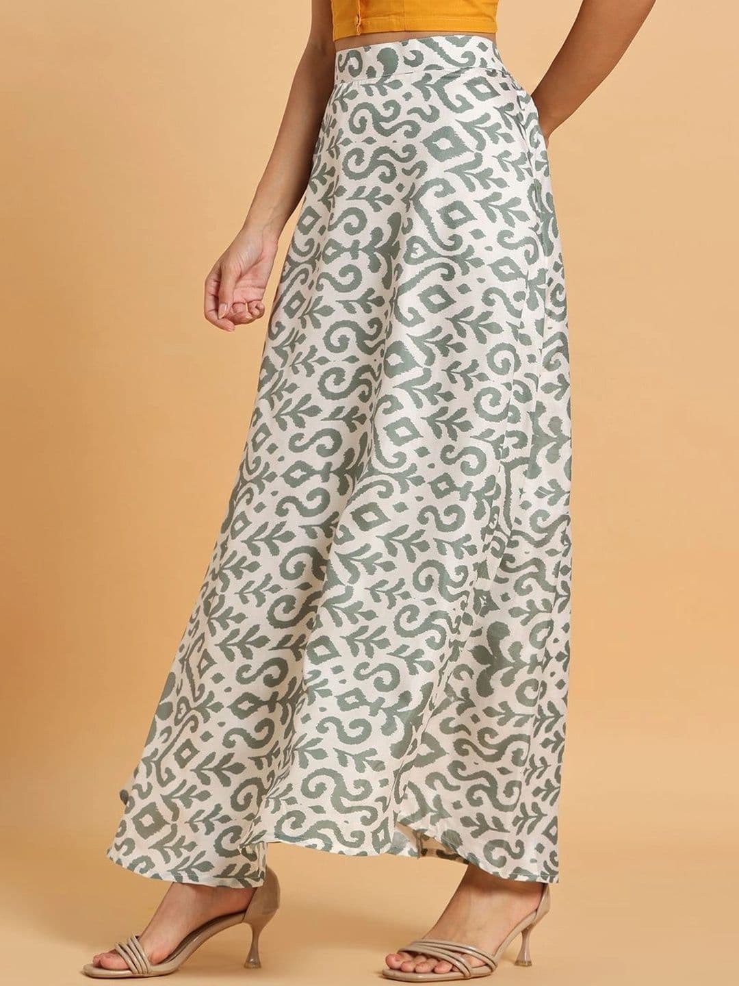 Frolic Rolic Women Abstract Maxi A-Line Skirt thumbnail 2