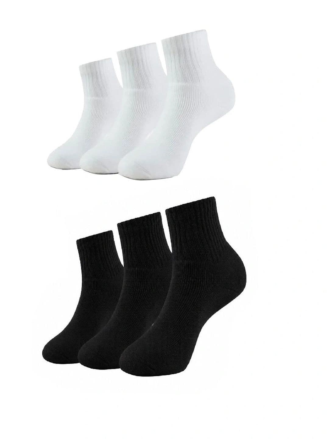 GYMOX Men Pack of 6 Cotton Blend Assorted Ankle Length Socks - view 1