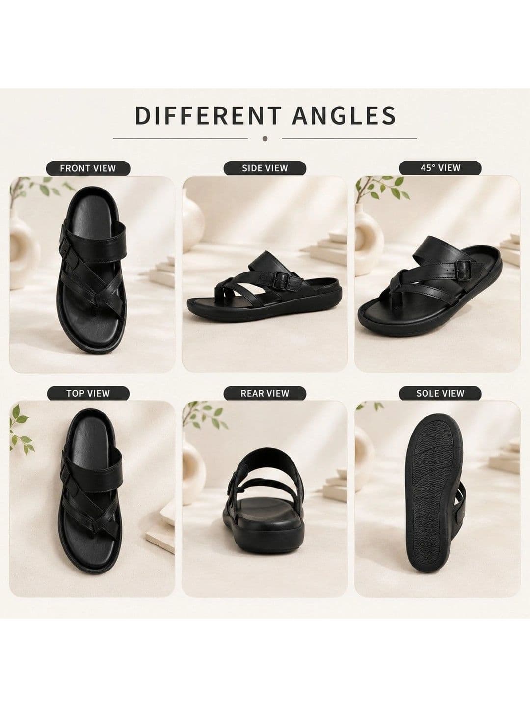 REAL BLISS Men Comfort Sandals thumbnail 2