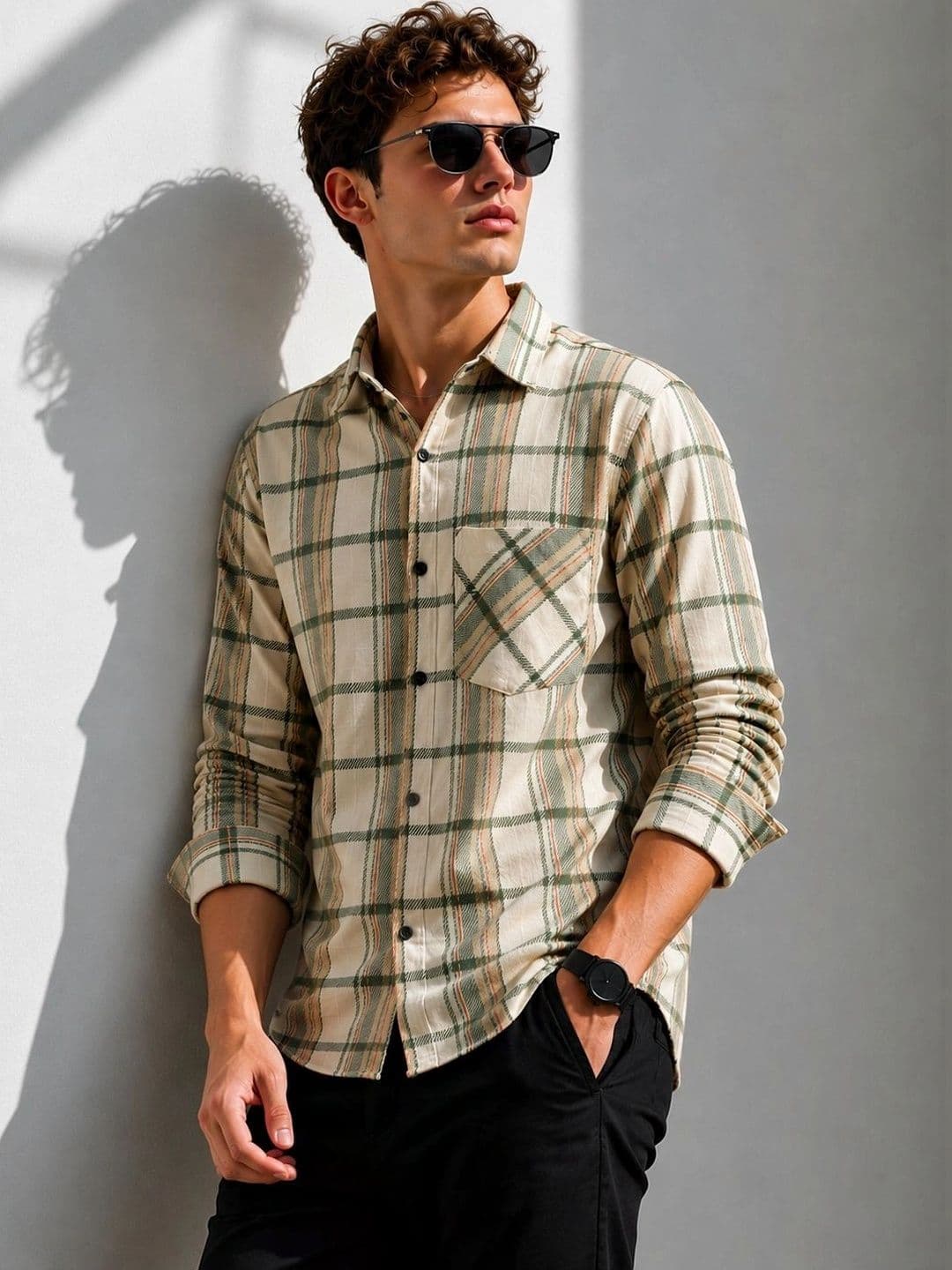 Metronaut Men Comfort Checked Casual Shirt thumbnail 7