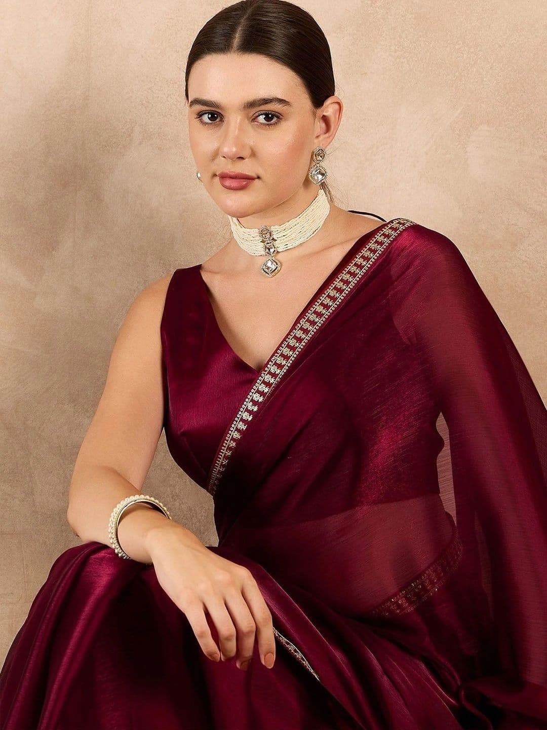 Mitera Silk Blend Designer Saree thumbnail 7