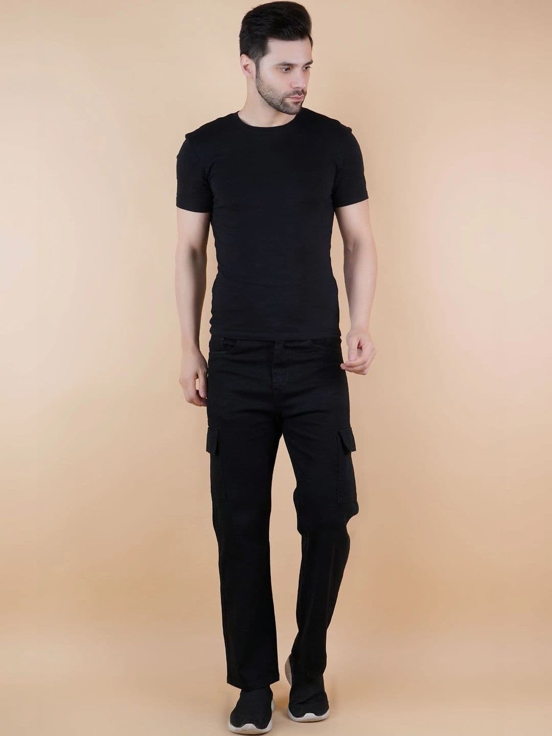 R.Code by The Roadster Life Co. Men Classic Regular Fit Mid-Rise Coated Stretchable Jeans thumbnail 4