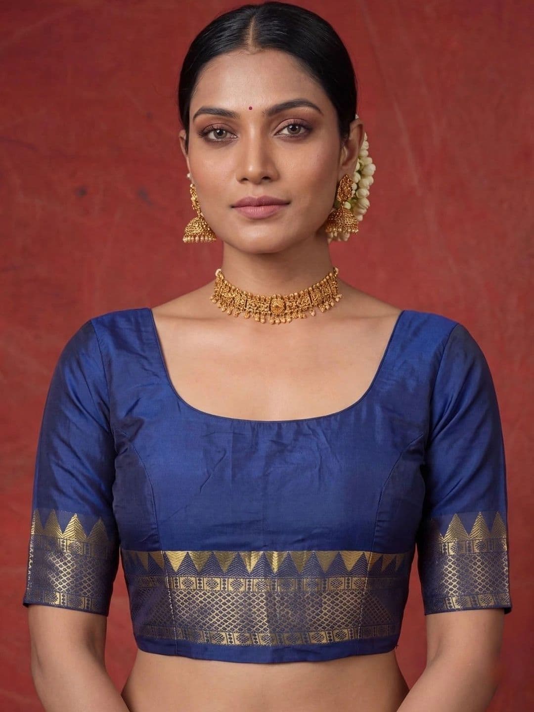 SAMANTHA Woven Design Zari Silk Blend Banarasi Saree thumbnail 6