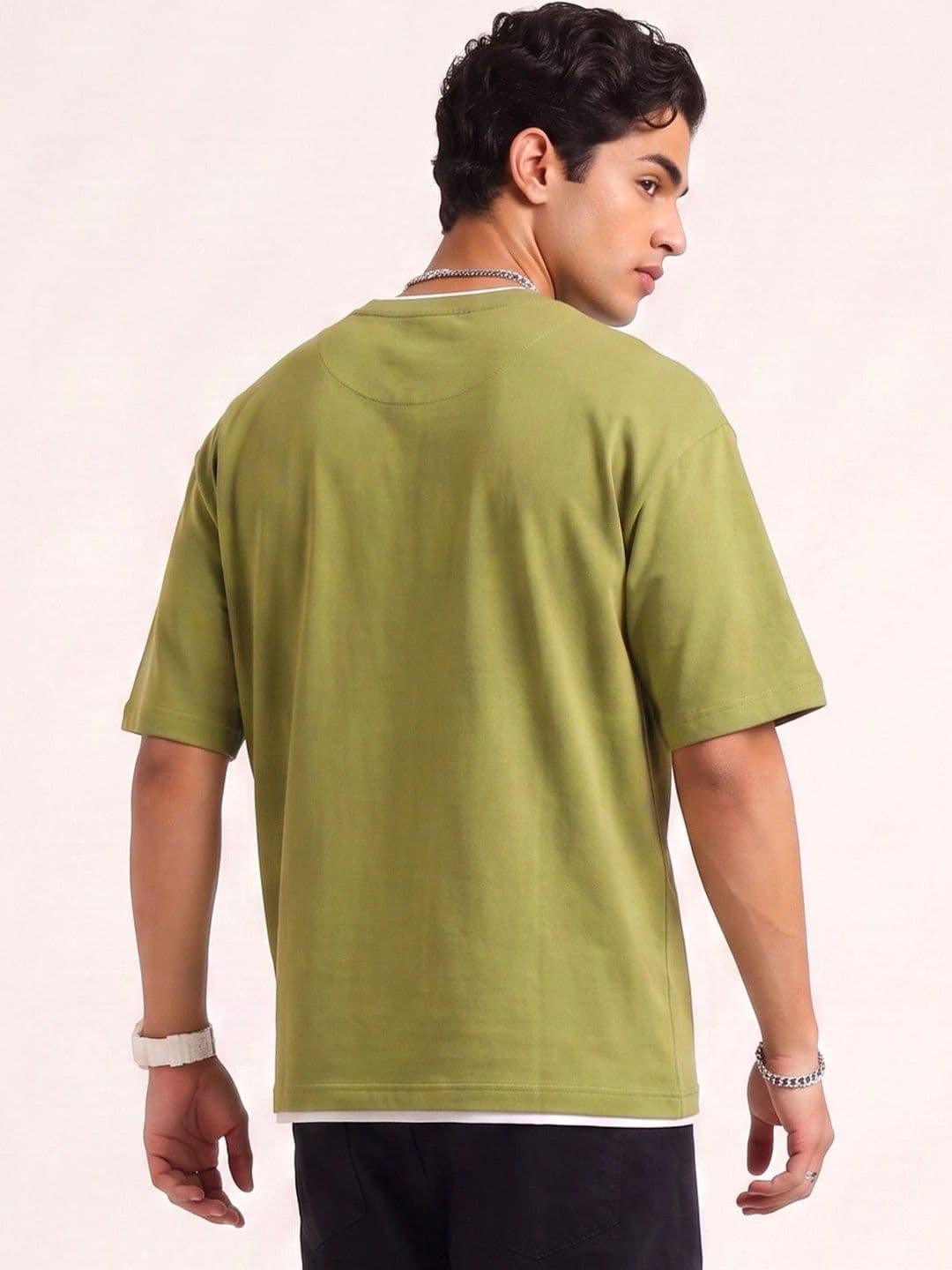 glitchez Men Typography Printed T-shirt thumbnail 2