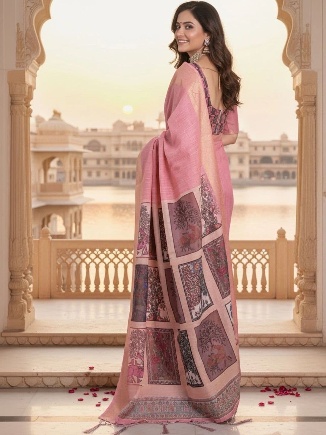 Mitera Zari Silk Blend Designer Saree thumbnail 2