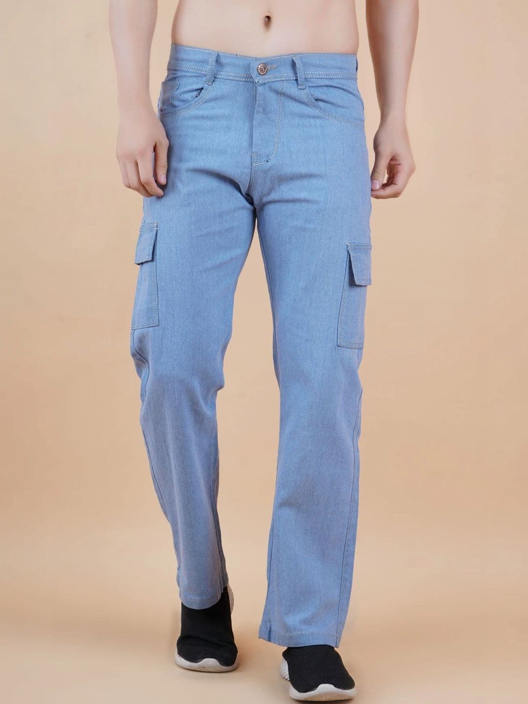 Metronaut Men Classic Regular Fit Mid-Rise Coated Stretchable Jeans - view 1