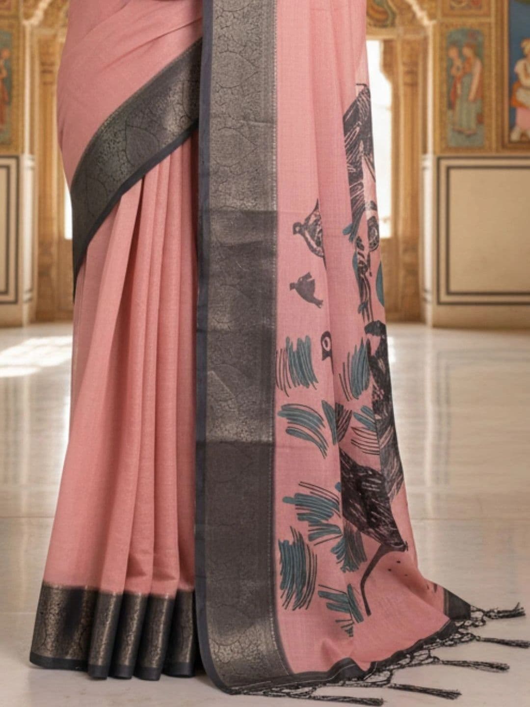 Mitera Silk Blend Designer Saree thumbnail 4