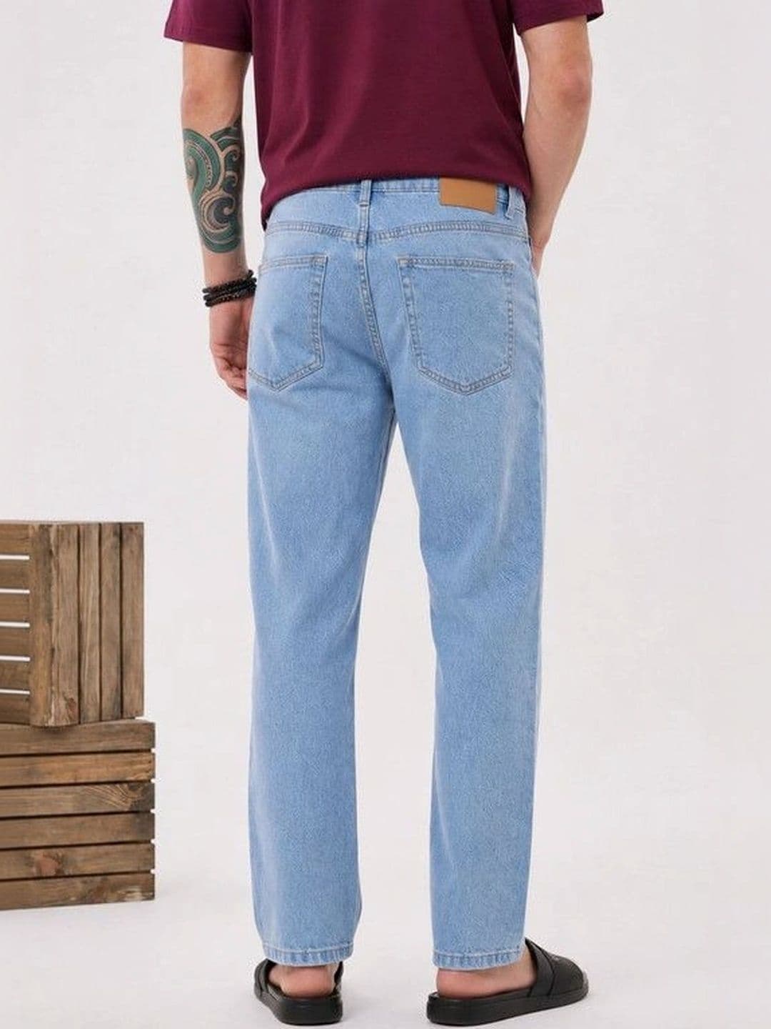 ETON VALLEY Men Straight Fit Mid-Rise Jeans thumbnail 4