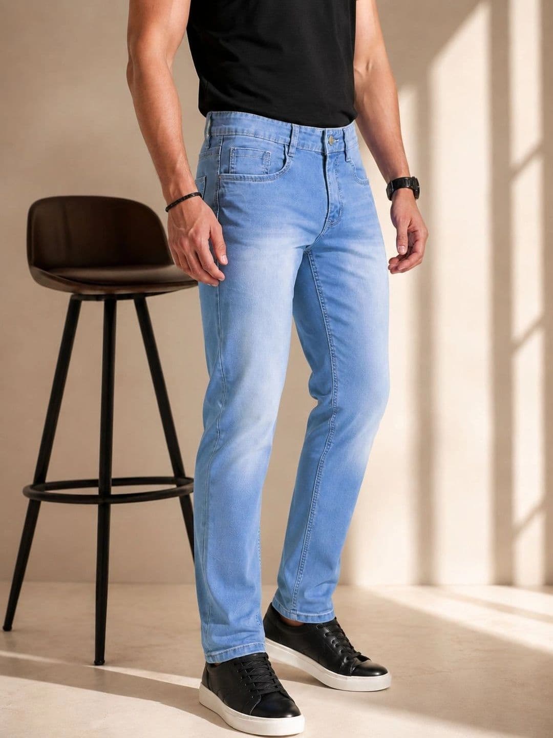 GEX Men Jean Regular Fit Mid-Rise Stretchable Jeans thumbnail 4