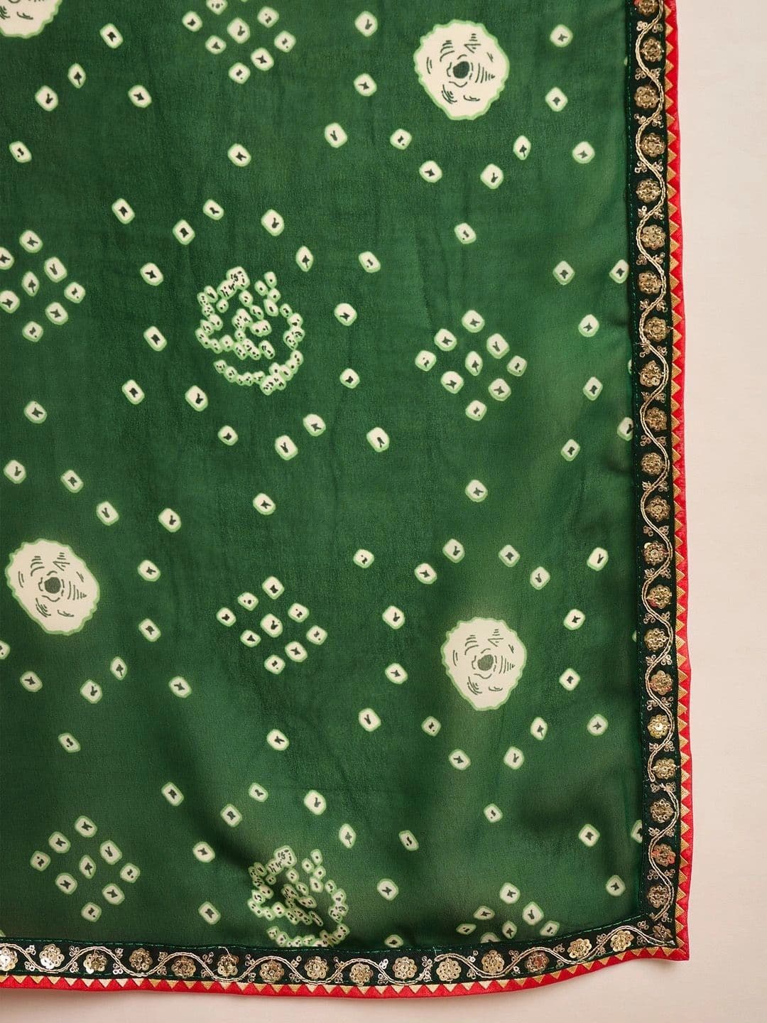 Sangria Bandhani Poly Georgette Designer Bandhani Saree thumbnail 2