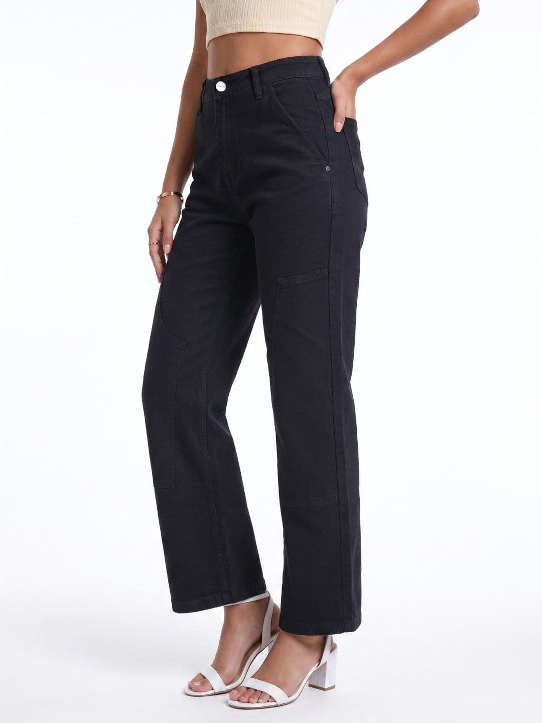 glitchez Women Straight Fit High-Rise Stretchable Jeans - view 1