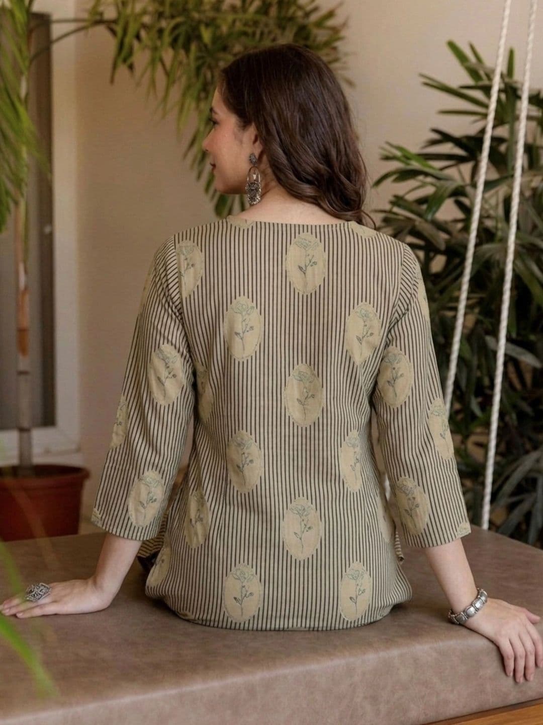 Pjyot by surhi Women Ethnic Motifs Printed Indie Prints Kurta thumbnail 4