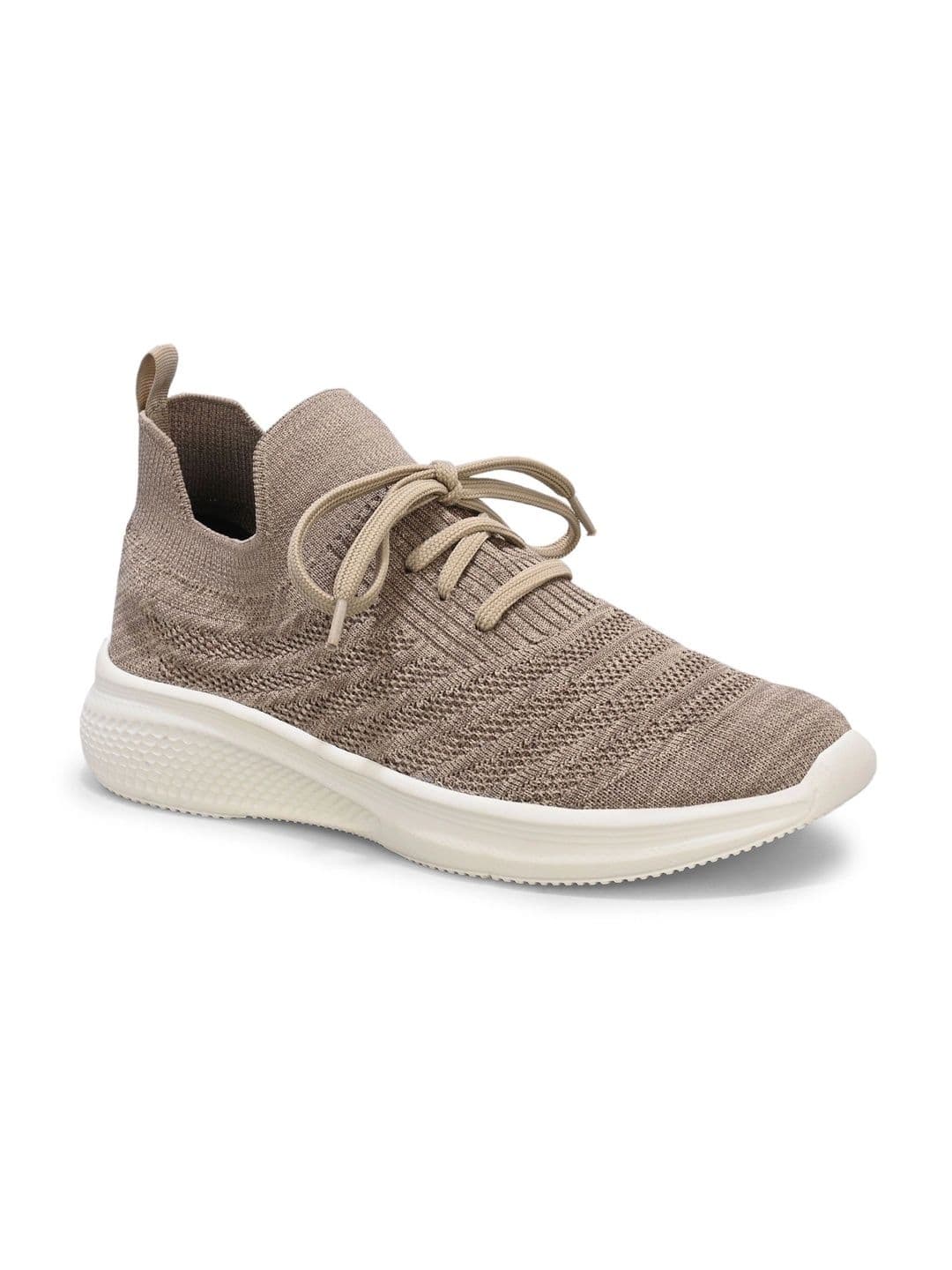 HRX by Hrithik Roshan Men Lightweight Knitted Lace-Up Casual Sneakers Cushioned EVA Sole thumbnail 4