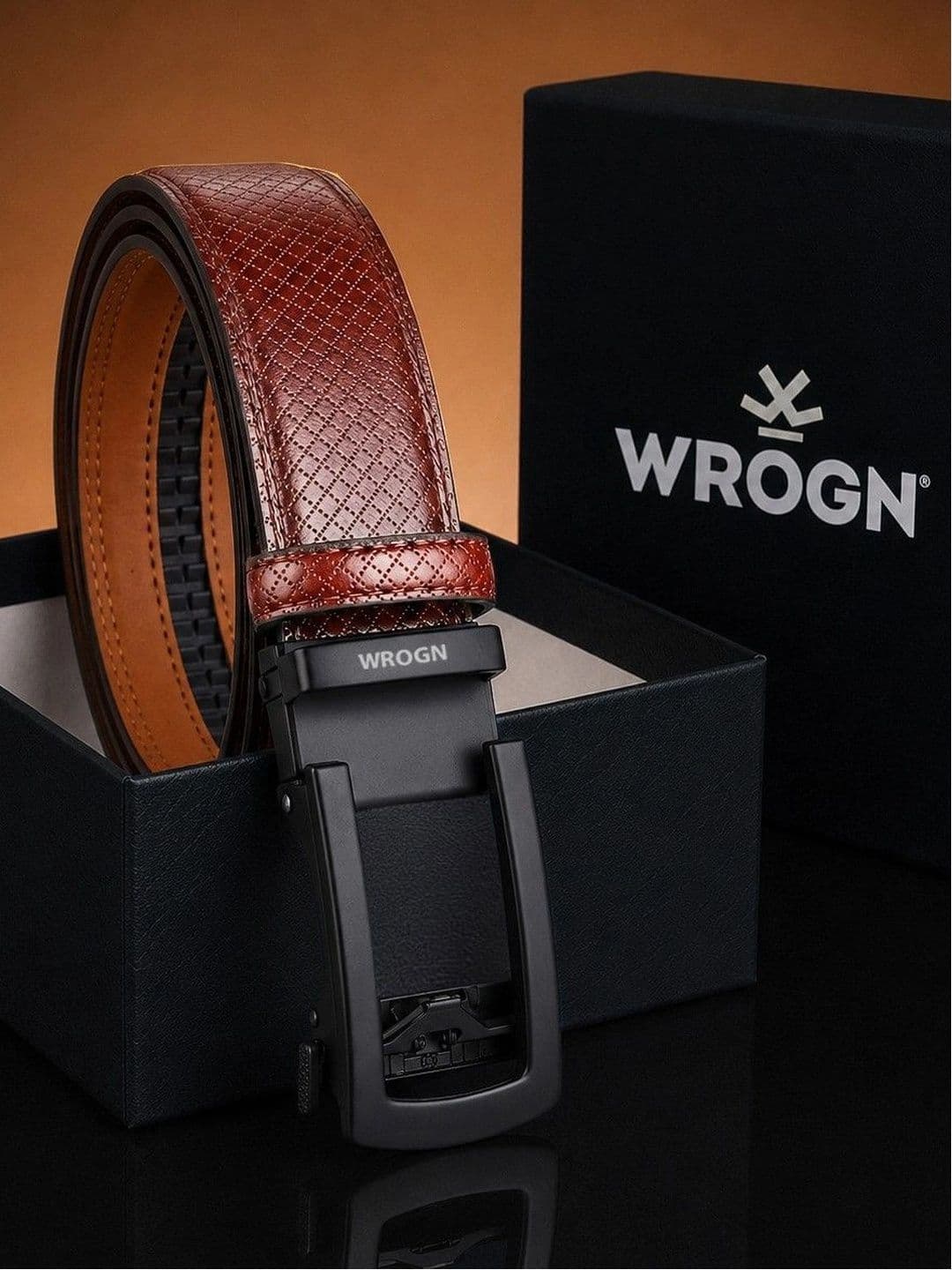 WROGN Men Textured PU Belt - view 1