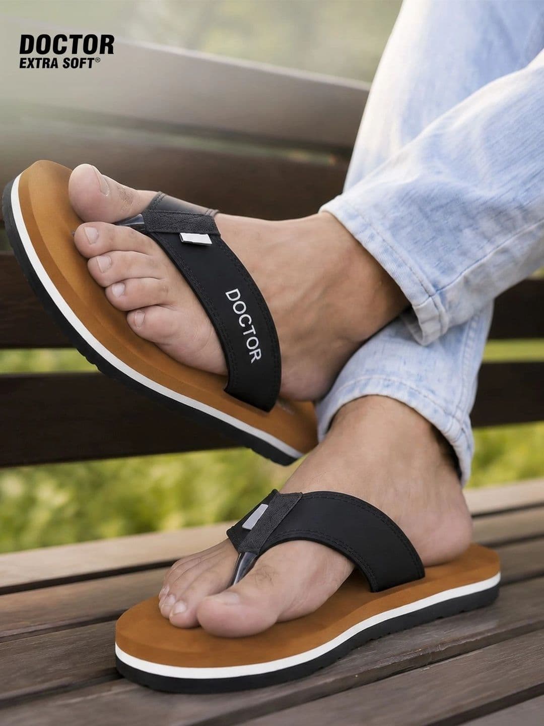 DOCTOR EXTRA SOFT Men Orthopedic Non-Slip Thong Flip-Flops - view 1