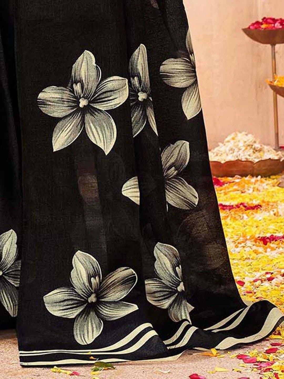 KALINI Floral Fusion Saree thumbnail 7