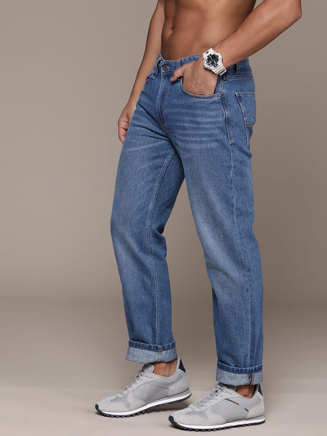 The Roadster Lifestyle Co. Pure Cotton Relaxed Fit Jeans thumbnail 4