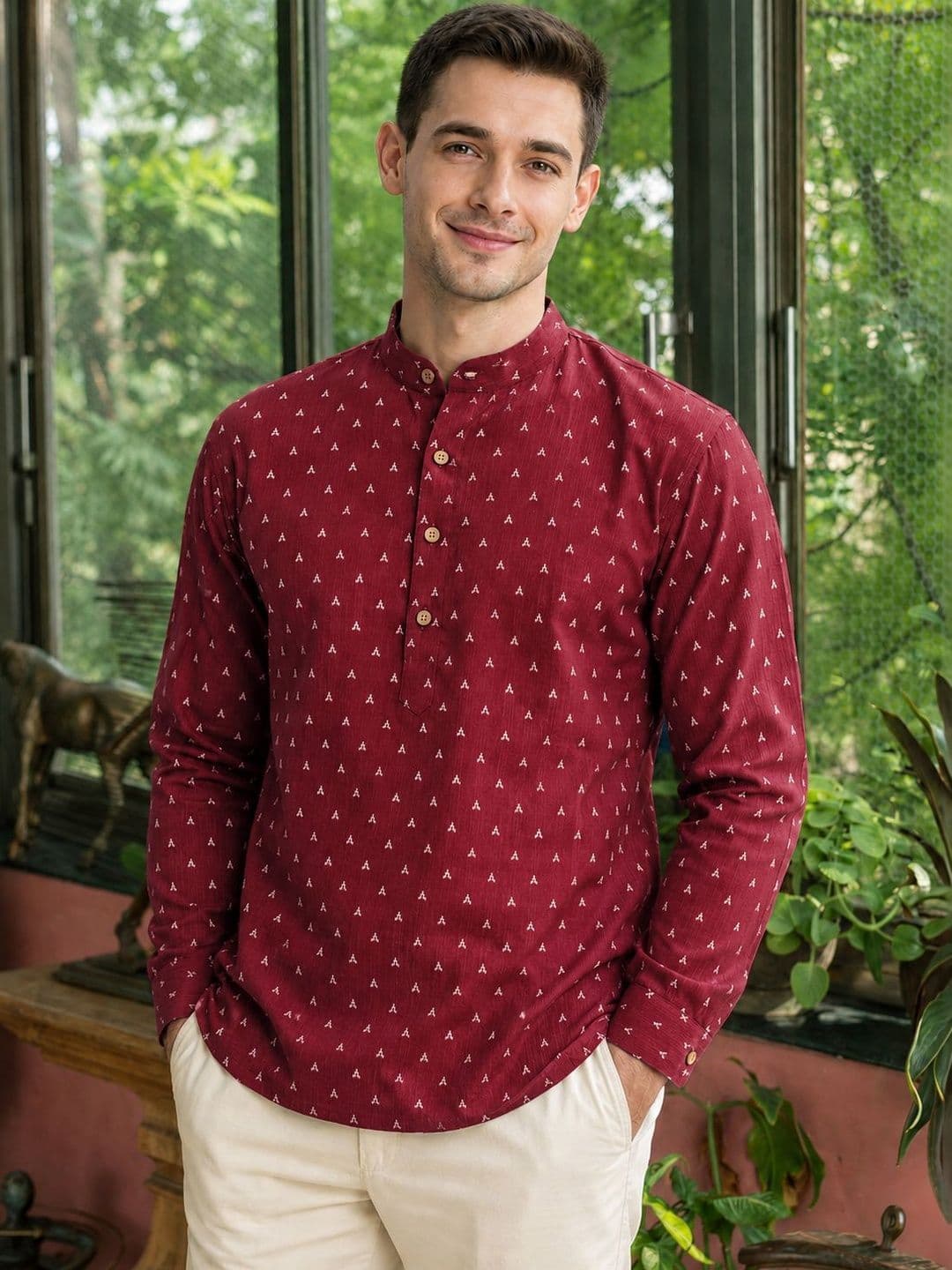 Anouk Men Ethnic Motifs Printed Kurta - view 1