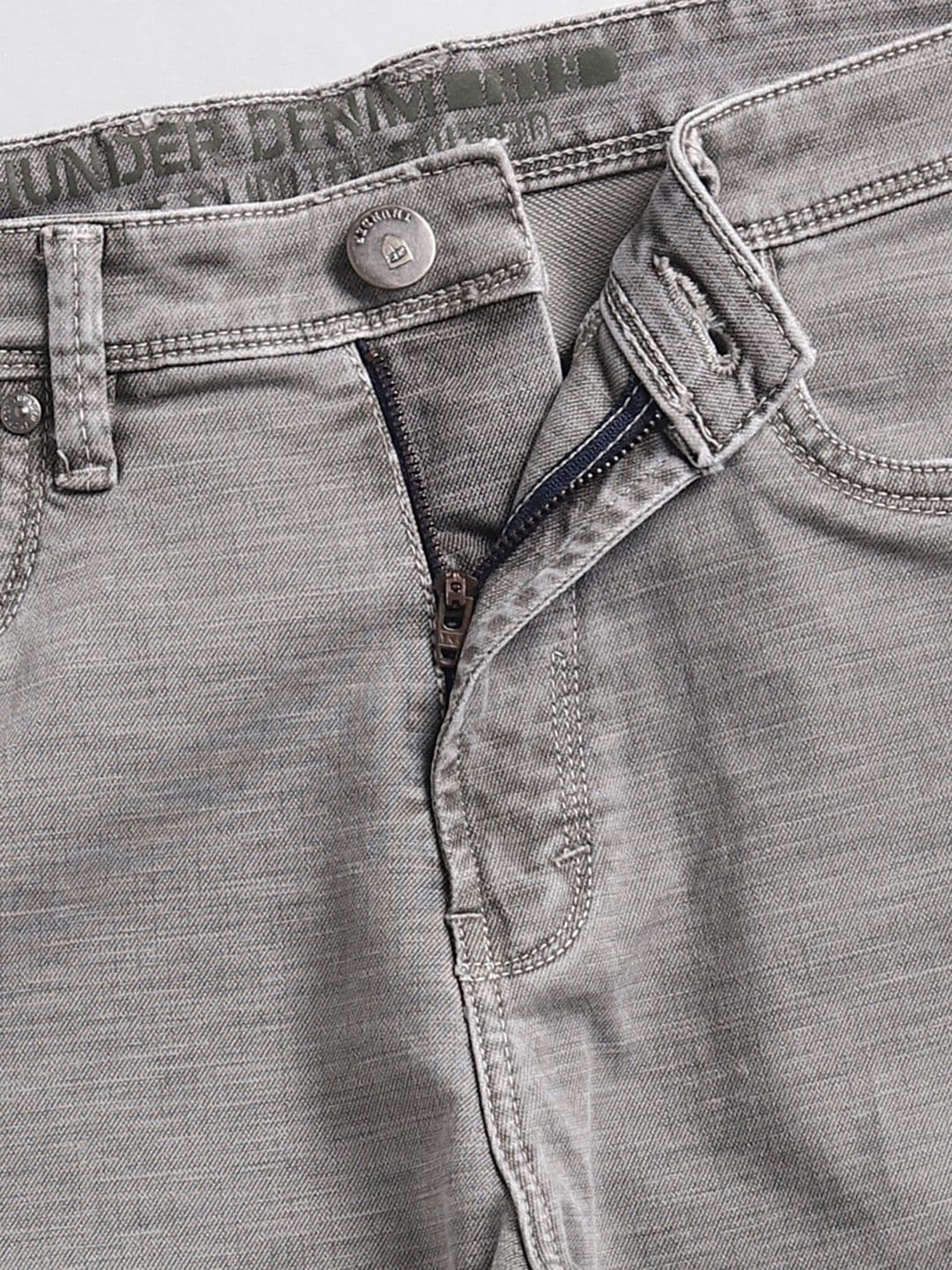 THUNDER JEANS Men Slim Fit Mid-Rise Stretchable Jeans thumbnail 6