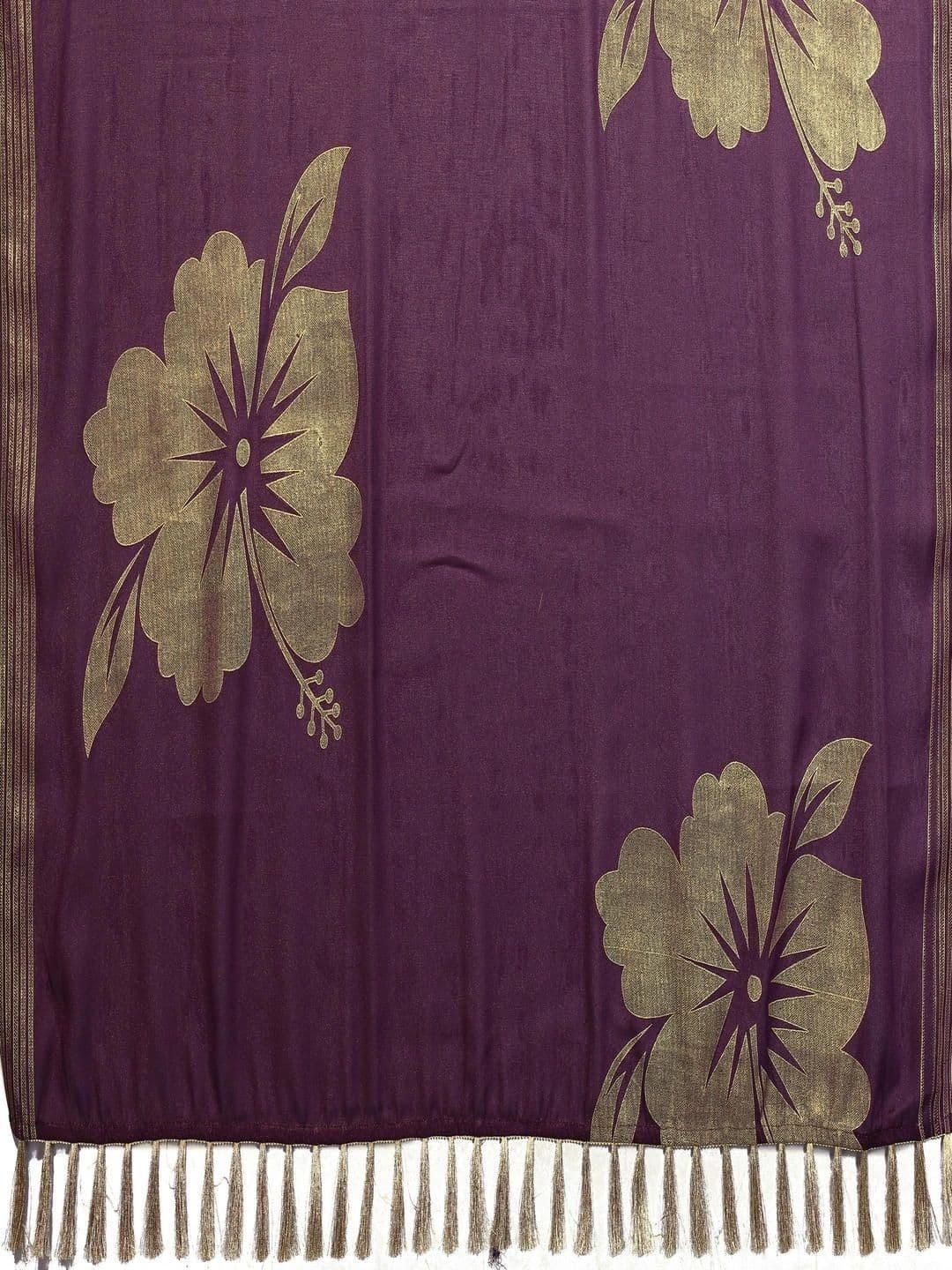 Pixie lane Floral Zari Pure Georgette Saree thumbnail 5