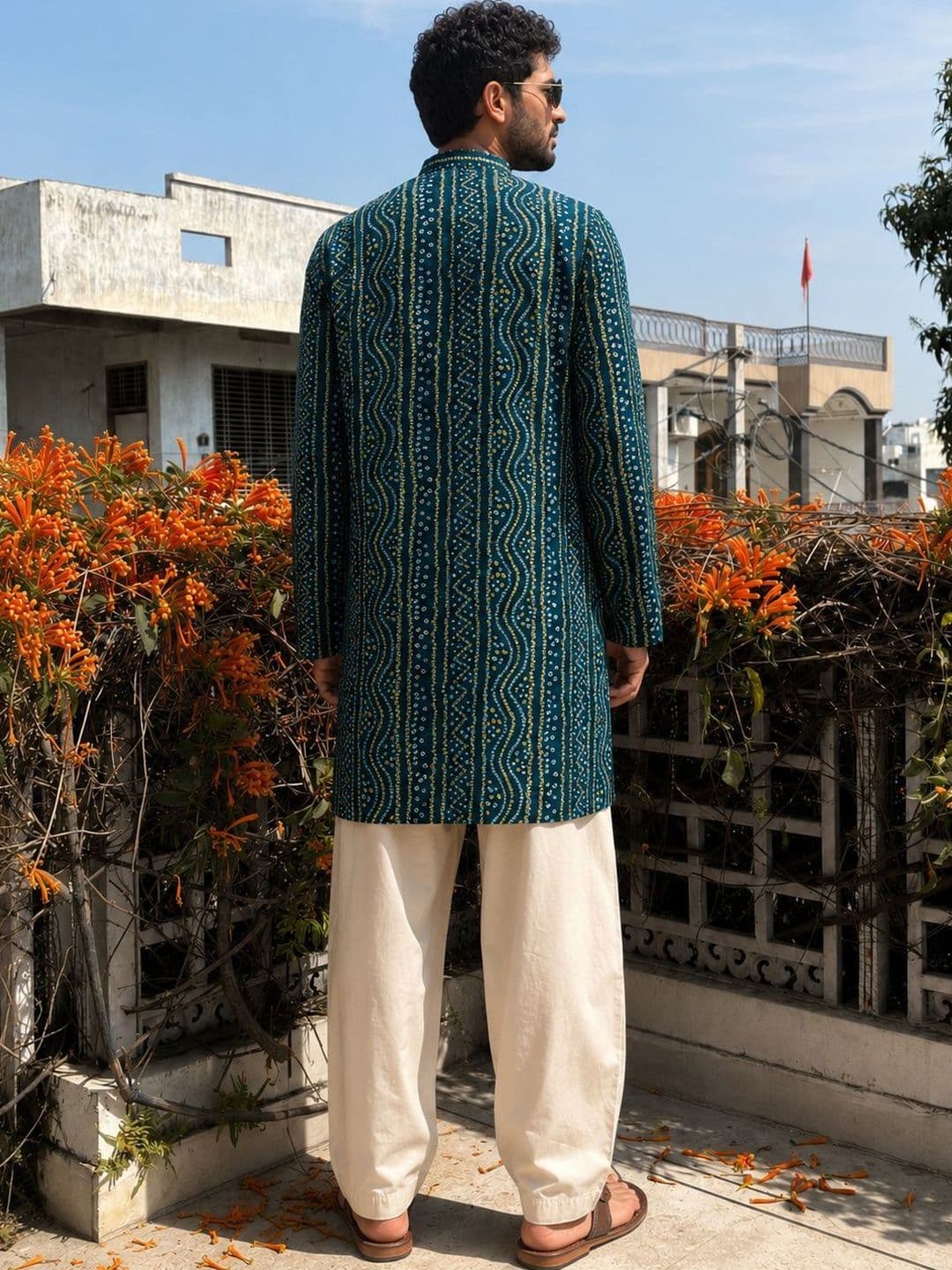 Anouk Men Ethnic Motifs Printed Indie Prints Kurta thumbnail 3