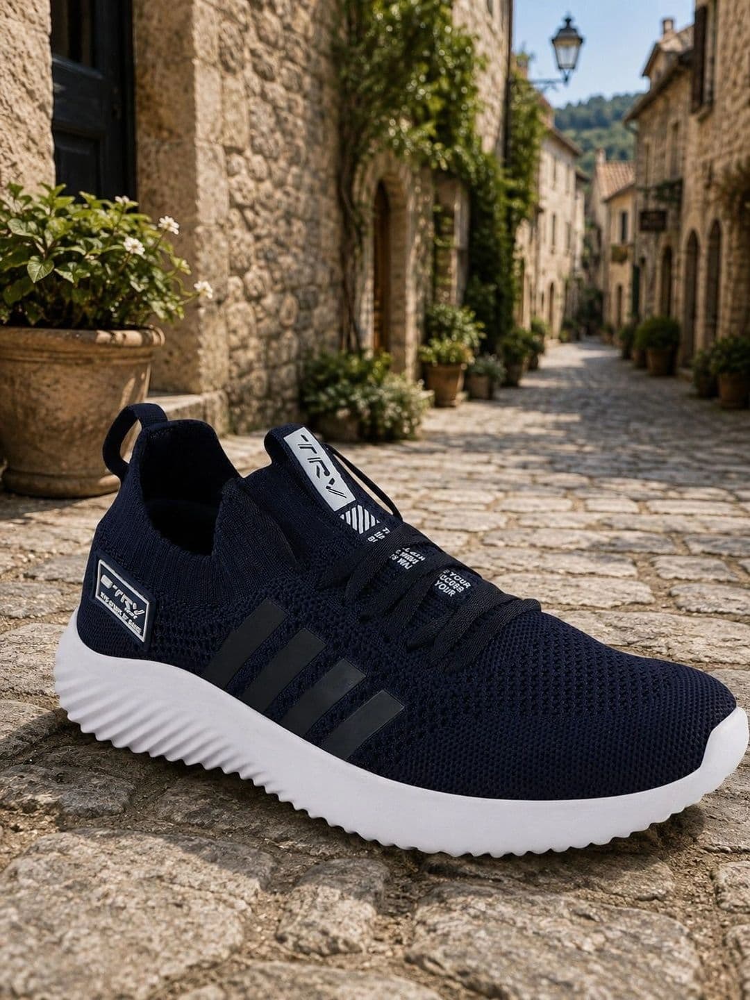 TRV Men Mesh Running Non-Marking Shoes thumbnail 4