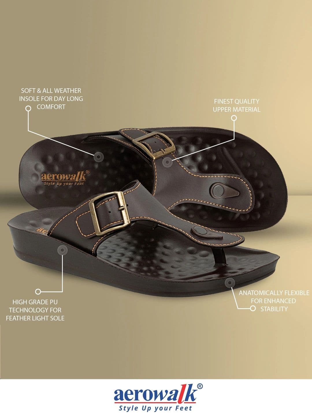 Aerowalk Men Synthetic Sandals thumbnail 3