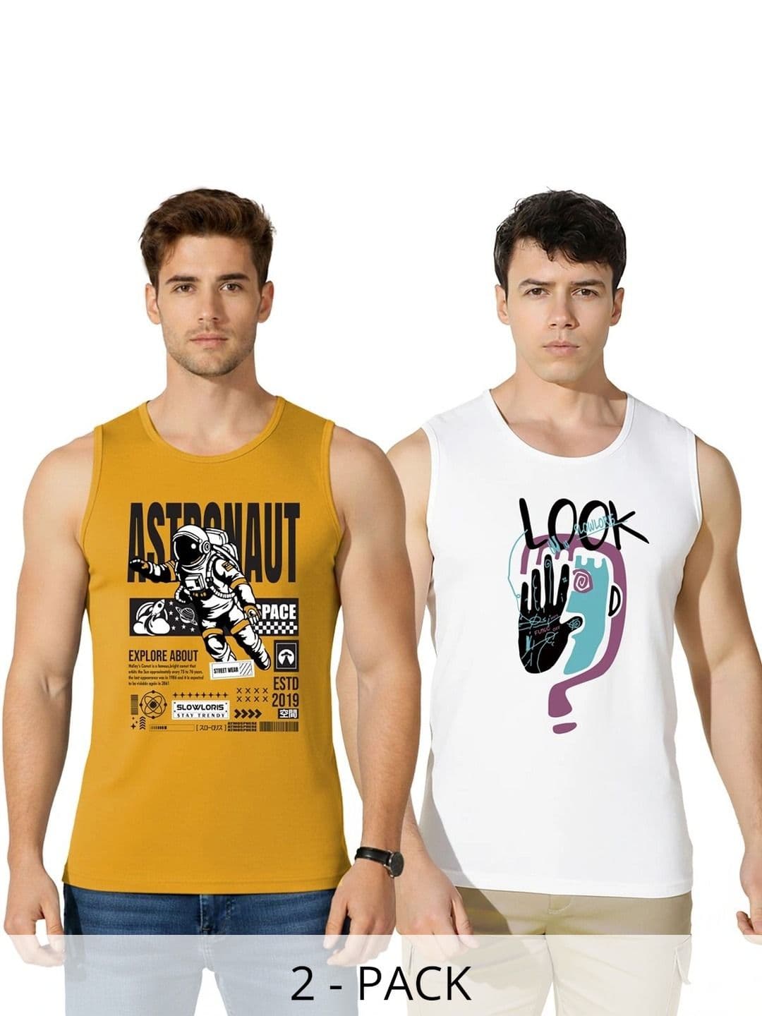 SLOWLORIS Men 2 Printed T-shirt - view 1