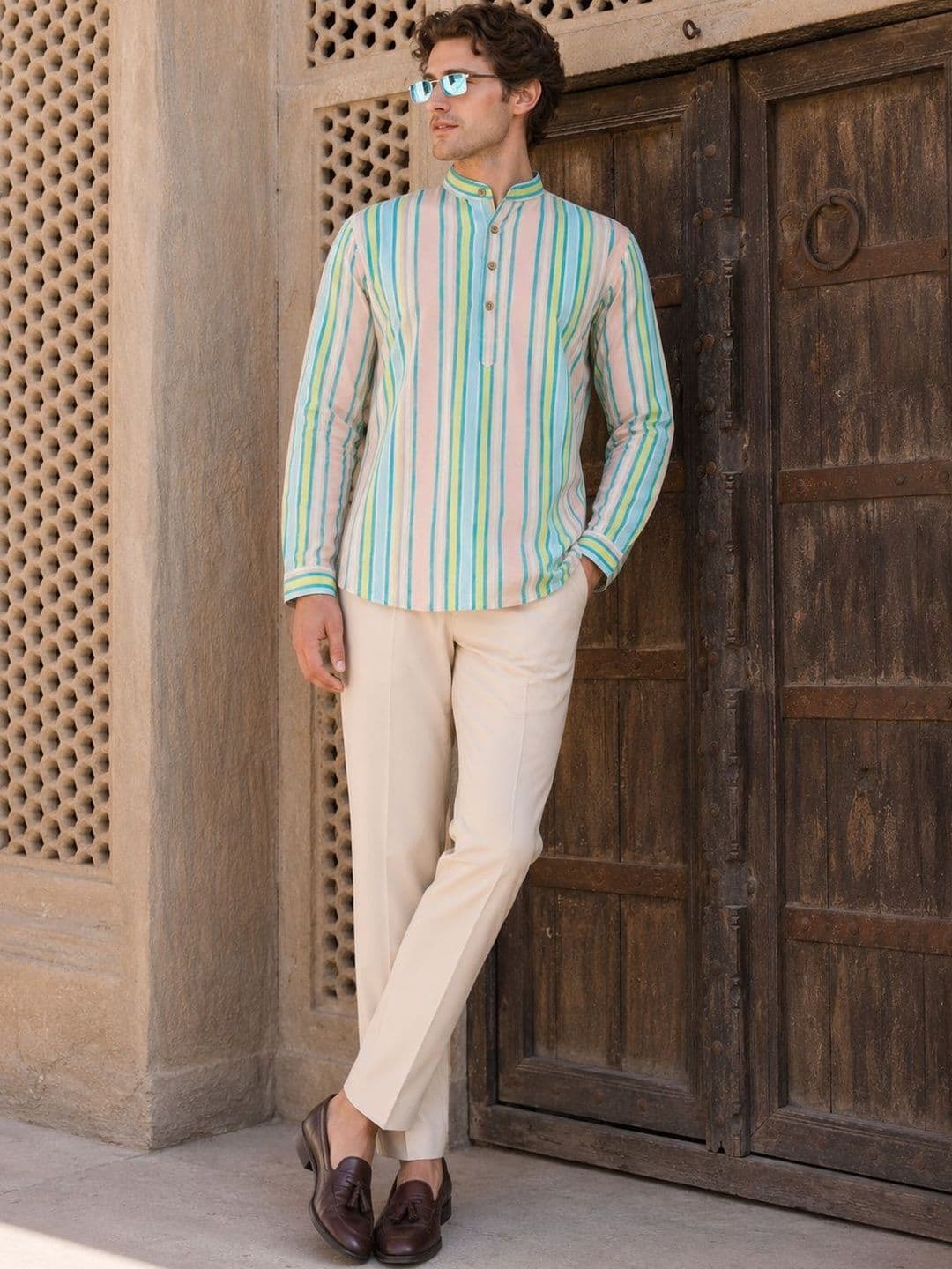 Anouk Men Cotton Printed Kurta - view 1