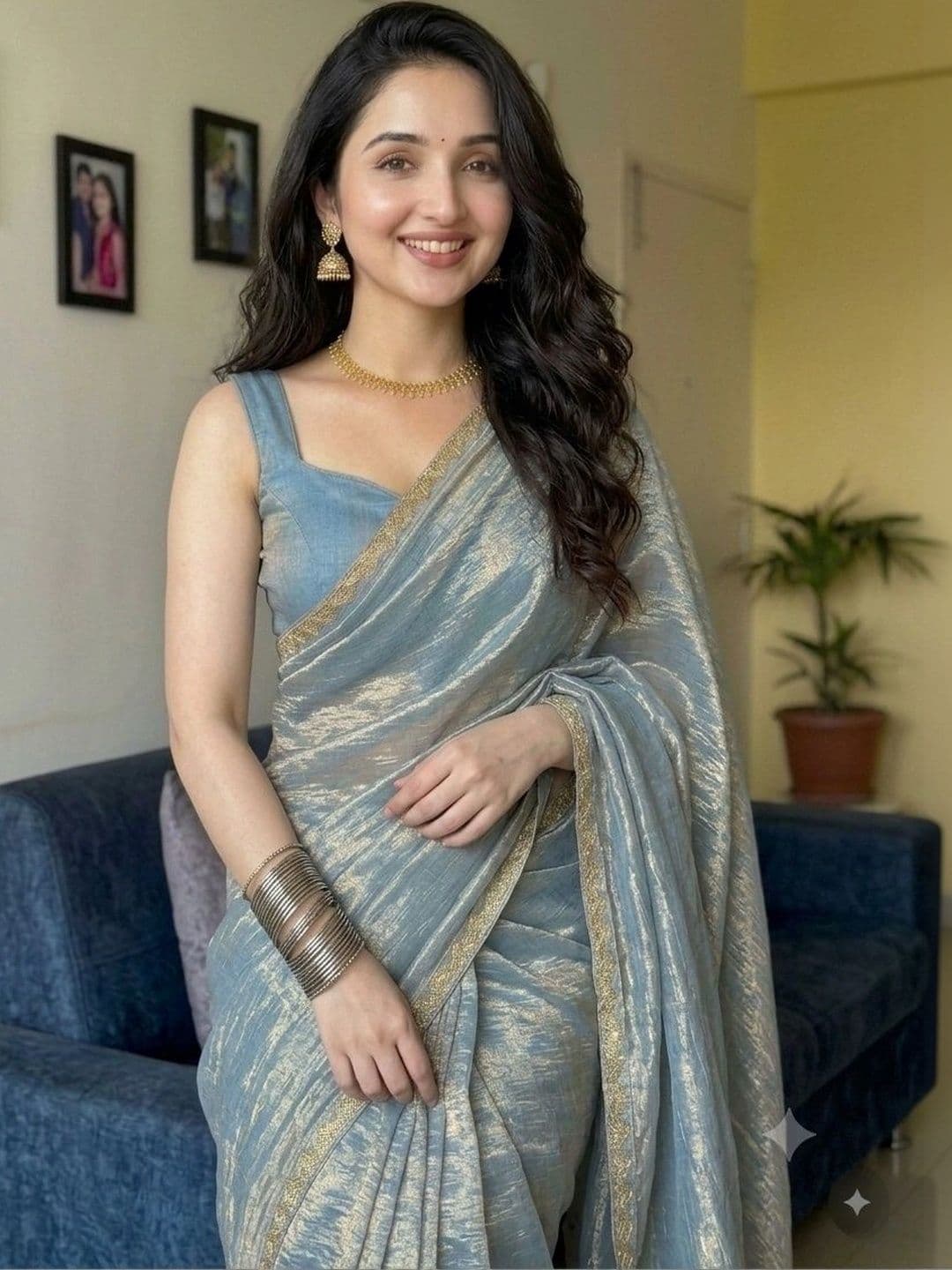 Akshmi Creation Supernet Saree thumbnail 2