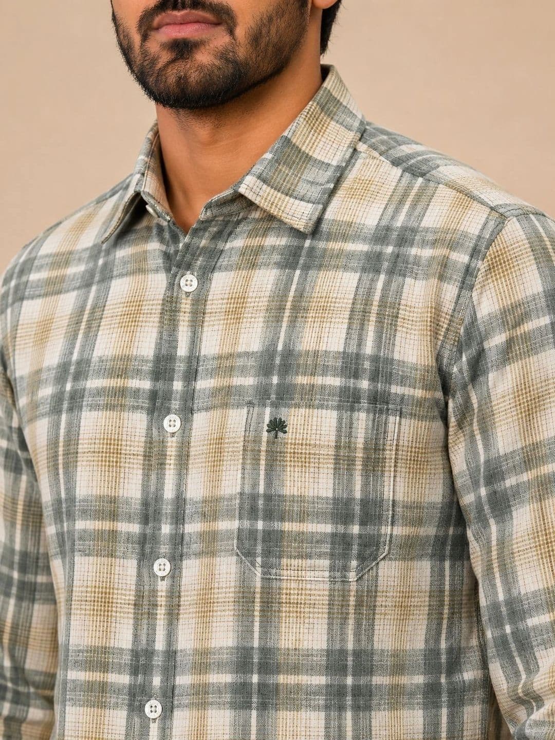 Chennis Men Slim Fit Checked Casual Shirt thumbnail 3