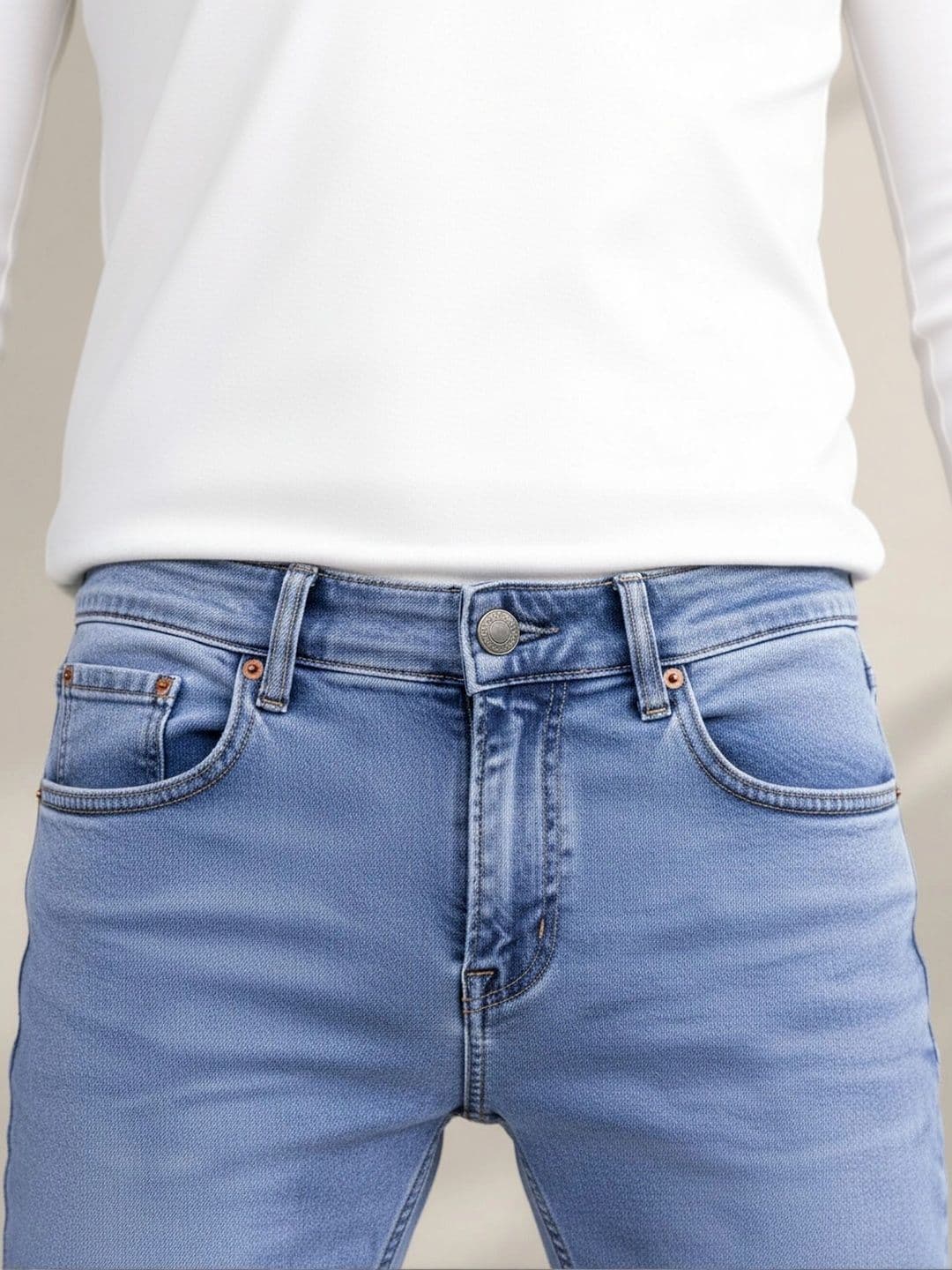 Global Jeans Men Regular Fit Mid-Rise Jeans thumbnail 2