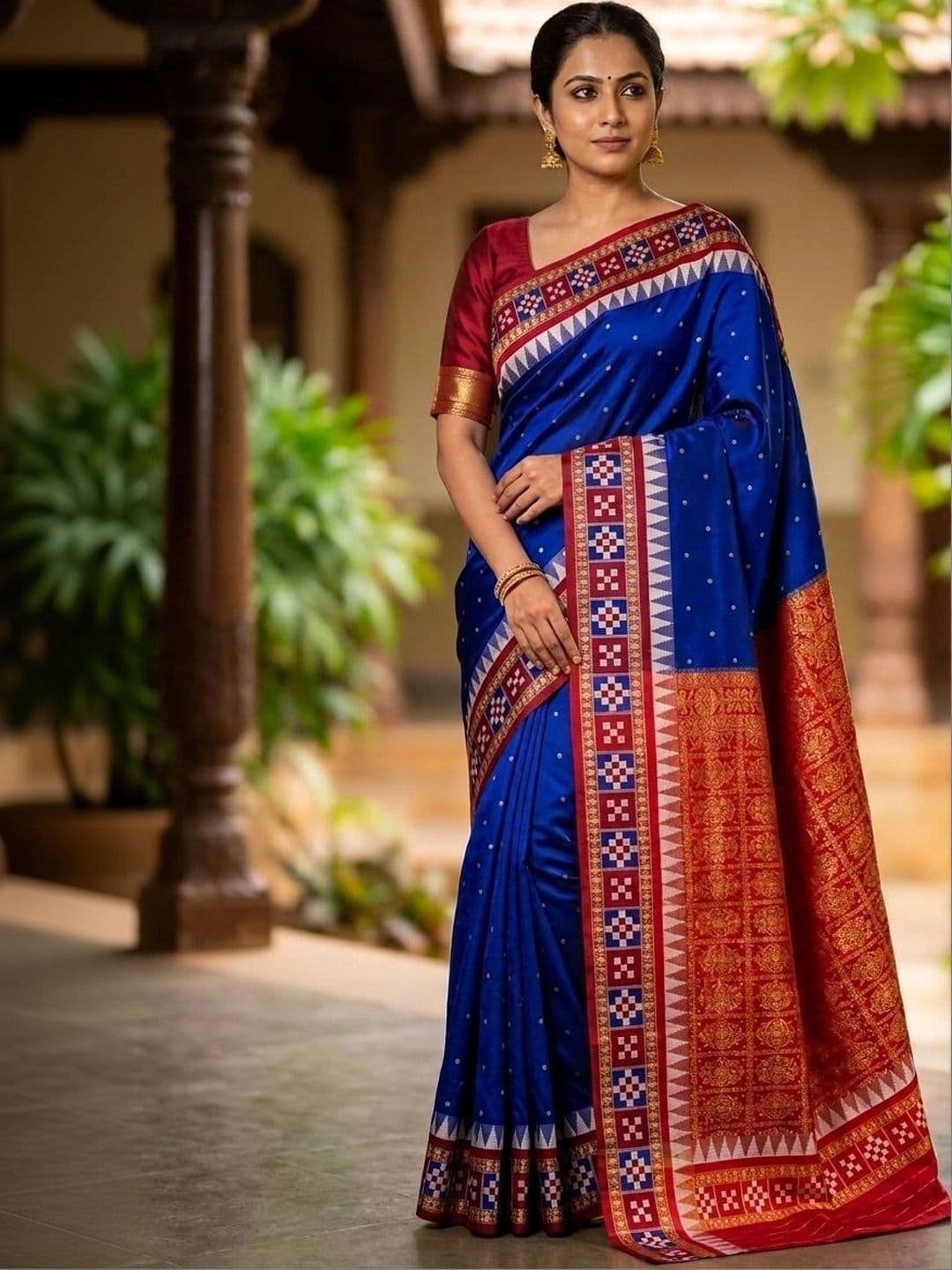Silk Loomluxe Woven Design Zari Art Silk Sambalpuri Saree - view 1