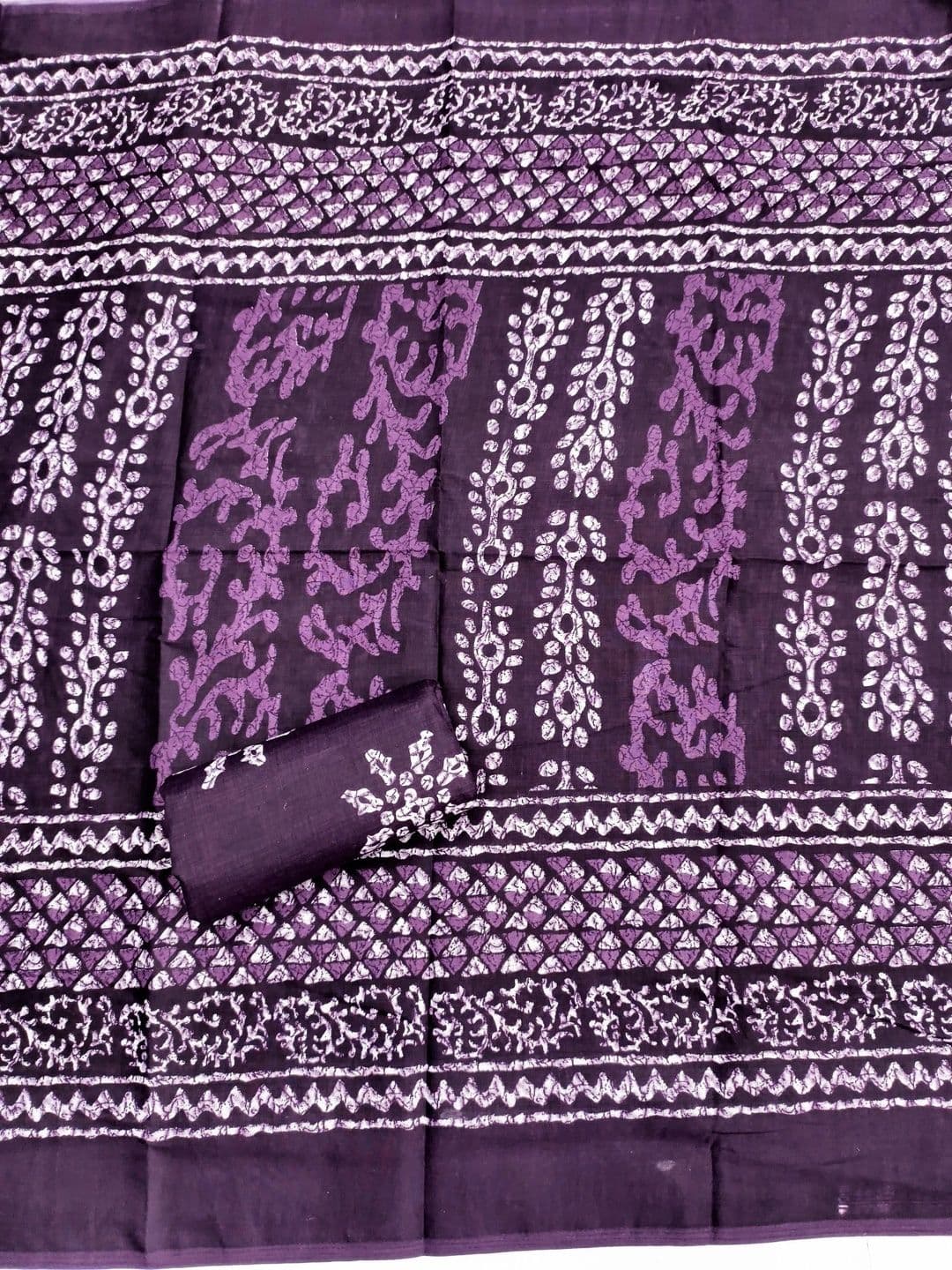 Dhaaga Ghar Women  Printed Pure Cotton Unstitched Dress Material thumbnail 3