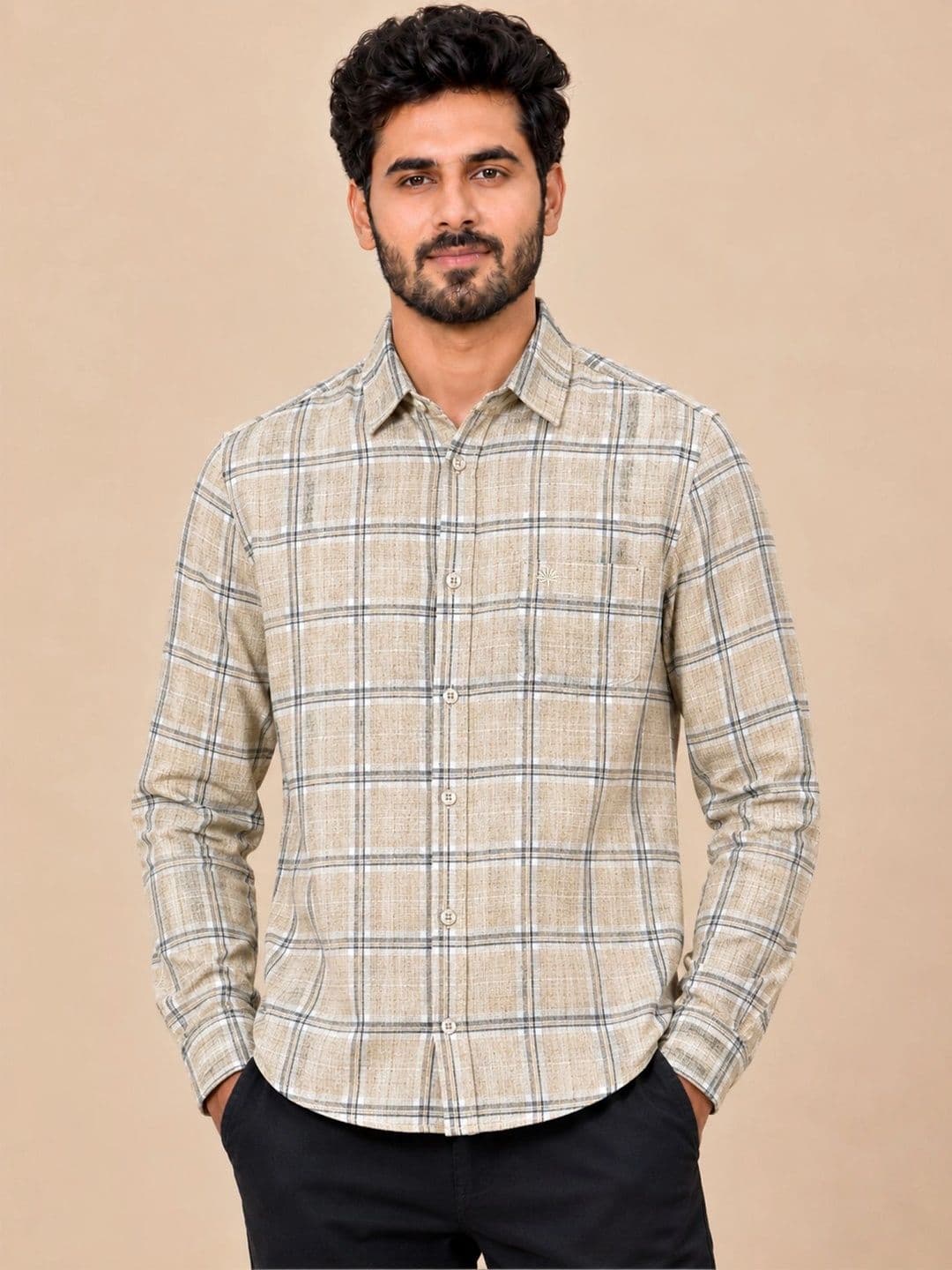 Chennis Men Slim Fit Checked Casual Shirt - view 1