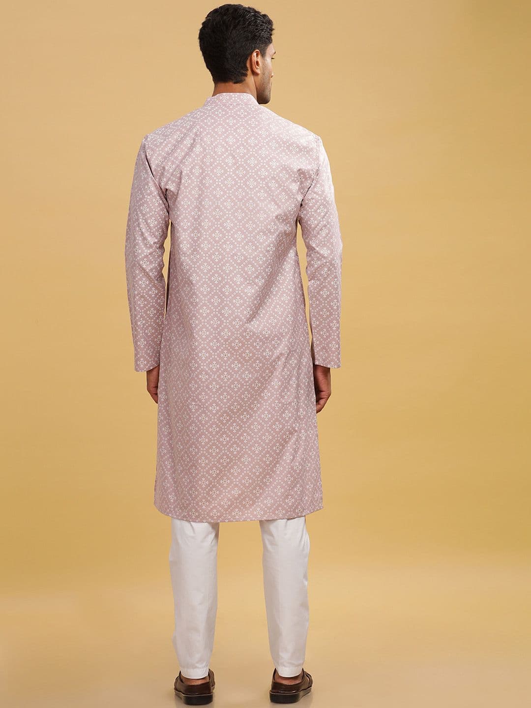 Anouk Printed Band Collar Straight Long Kurta thumbnail 7